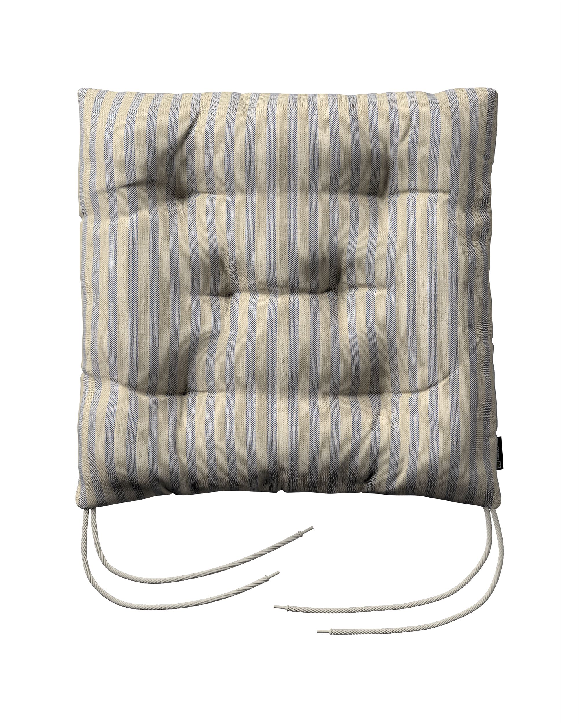 Stuhlkissen Thomas mit Bindeschnur Farbe beige Stoff outdoor, strukturiert, gemustert
