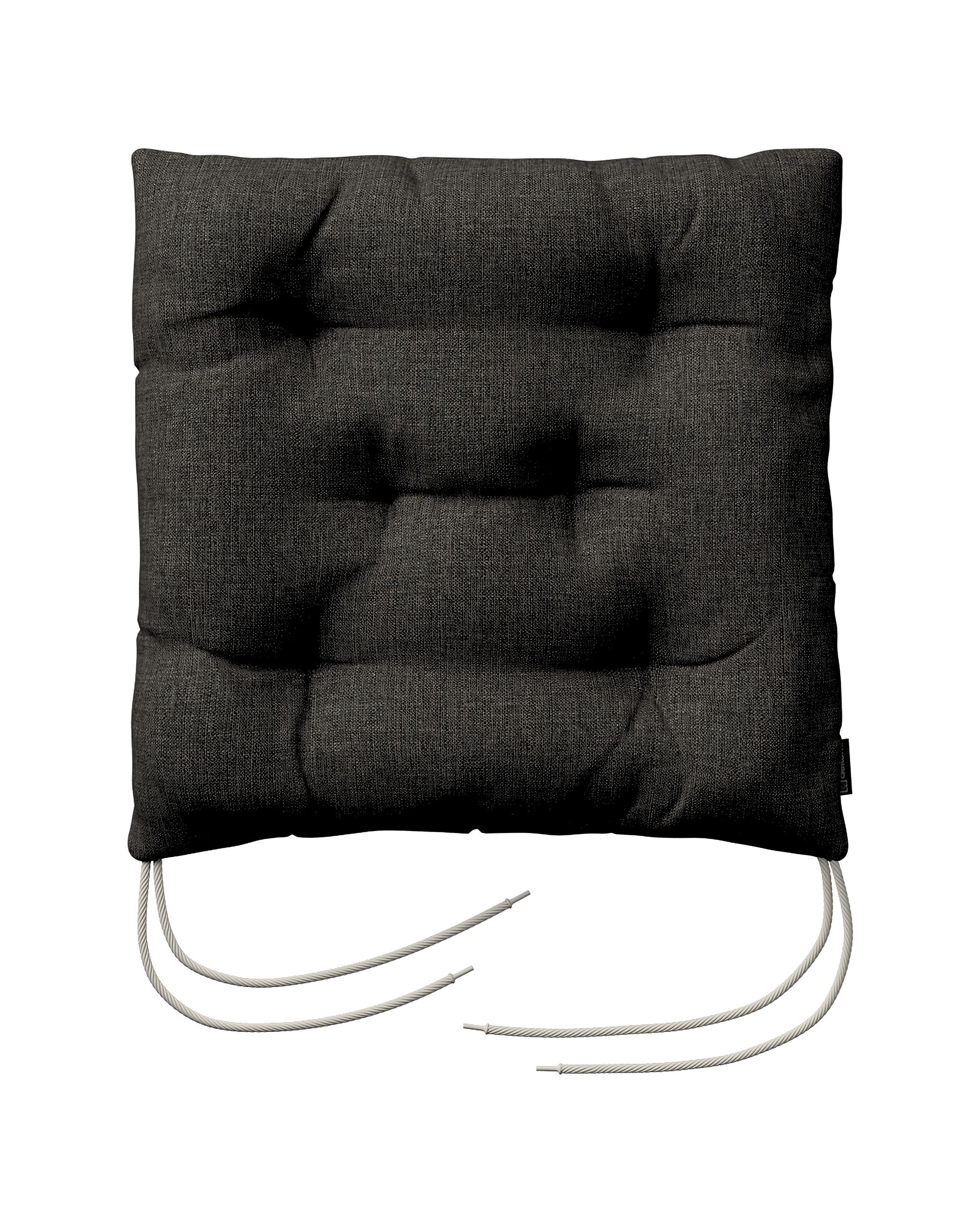 Stuhlkissen Thomas mit Bindeschnur Farbe braun Stoff outdoor, strukturiert