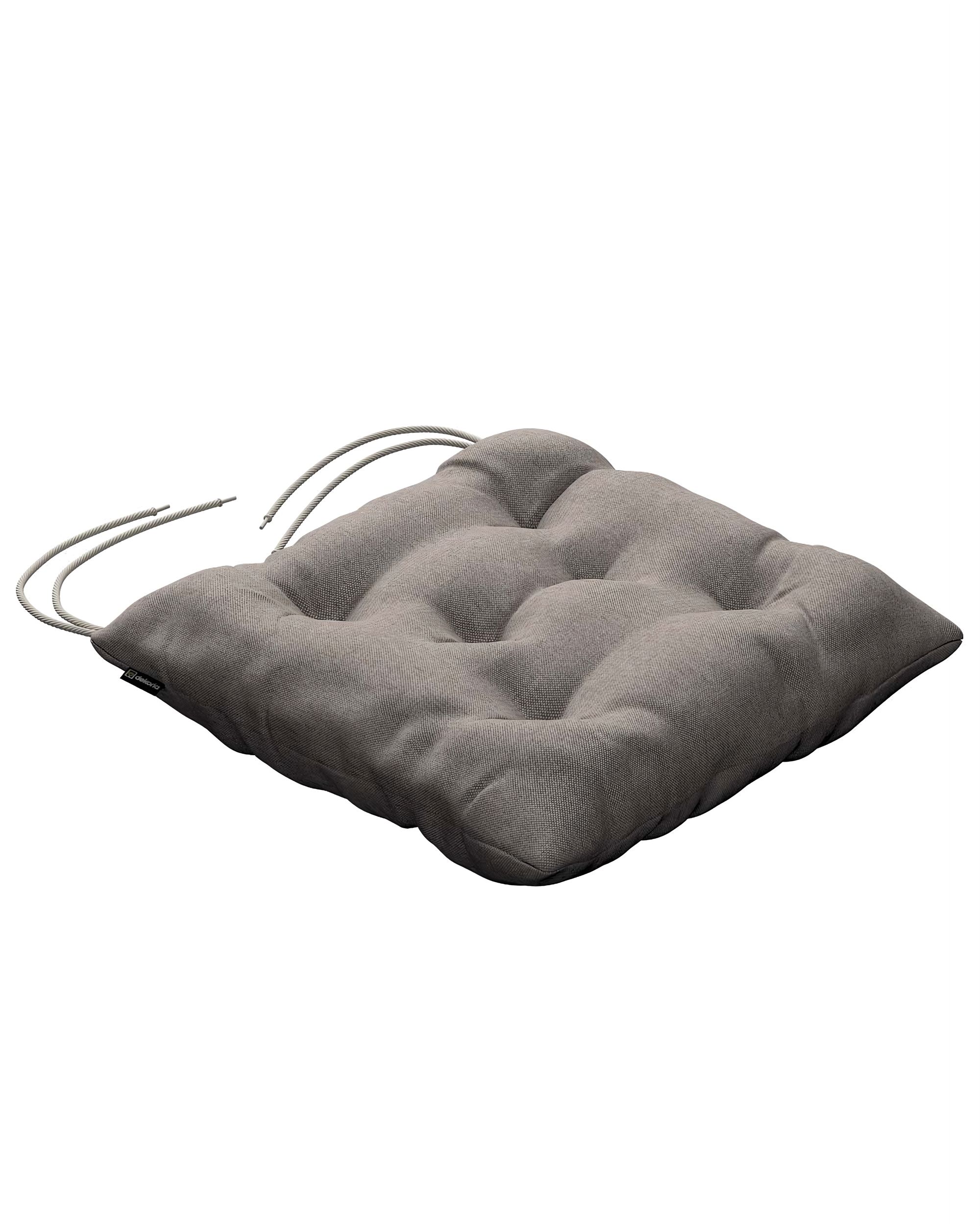 Stuhlkissen Thomas mit Bindeschnur Farbe beige Stoff strukturiert