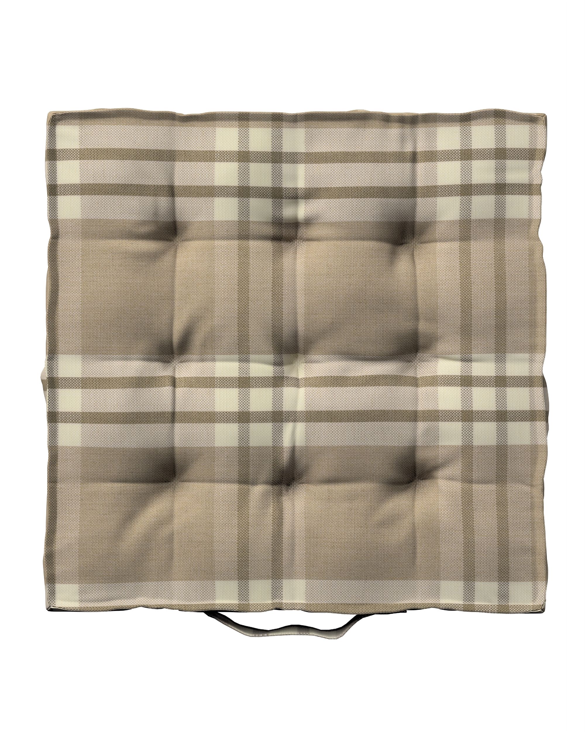 Sitzkissen Jacob mit Handgriff Farbe beige