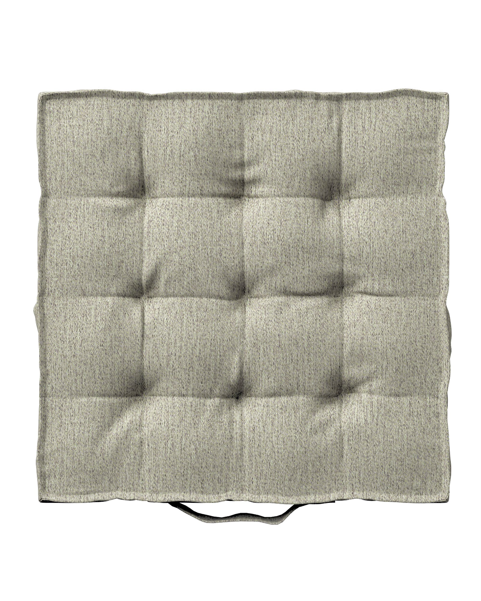 Sitzkissen Jacob mit Handgriff Farbe beige Stoff strukturiert