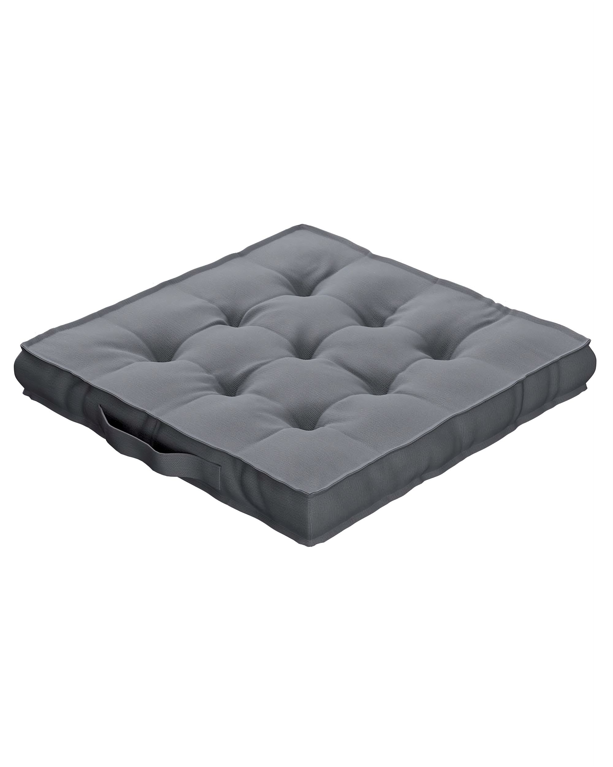 Sitzkissen Jacob mit Handgriff Farbe grau