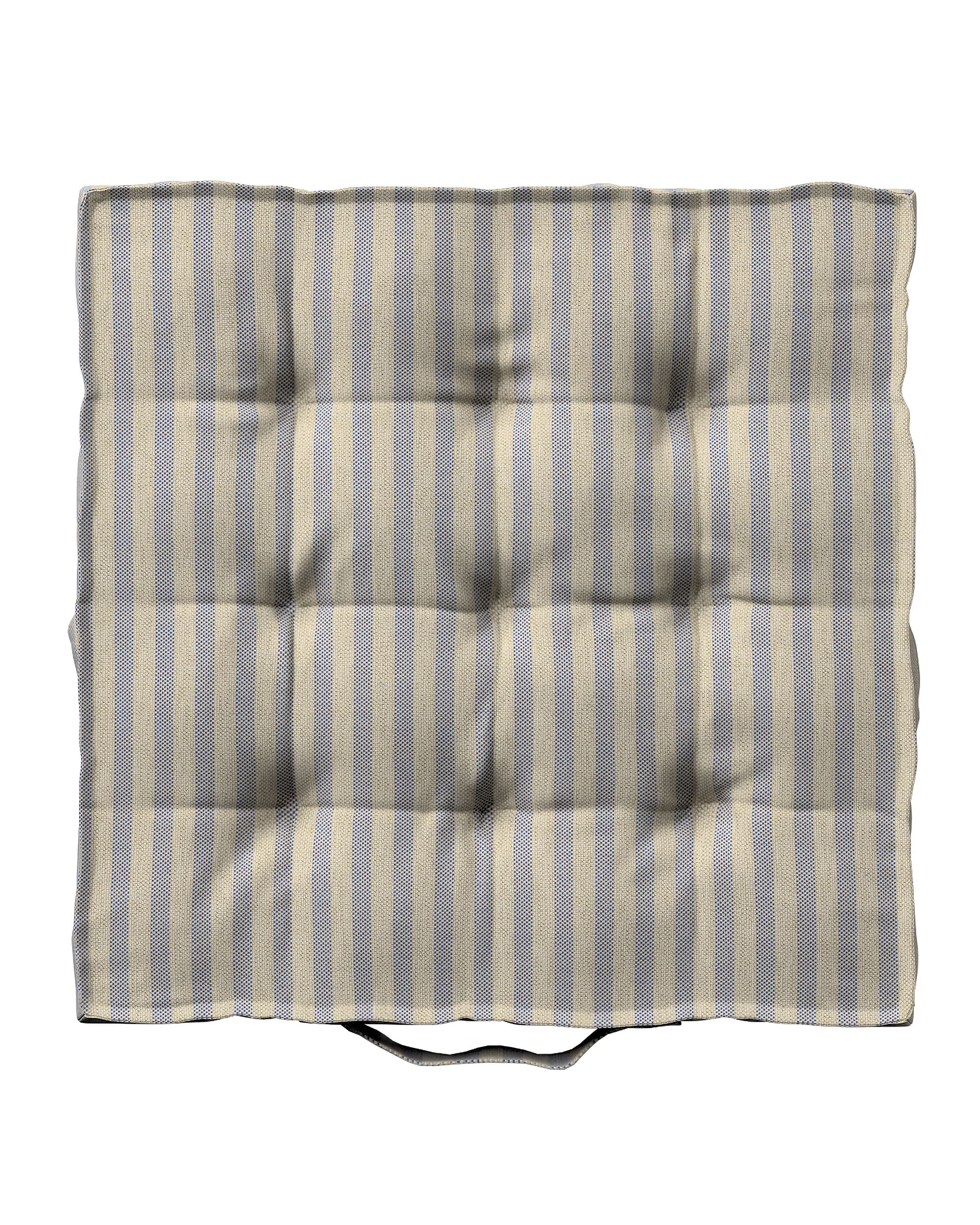 Sitzkissen Jacob mit Handgriff Farbe beige Stoff outdoor, strukturiert, gemustert