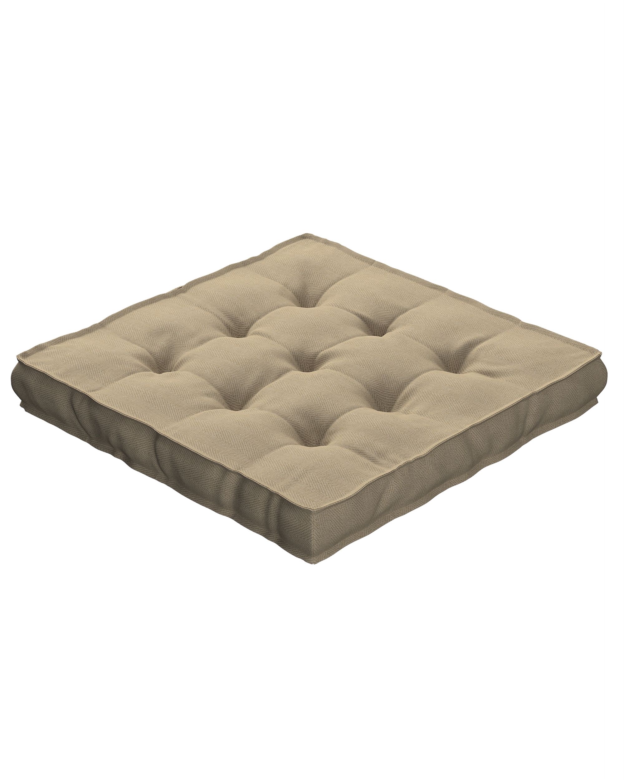 Sitzkissen Jacob mit Handgriff Farbe beige Stoff outdoor, strukturiert (hover)