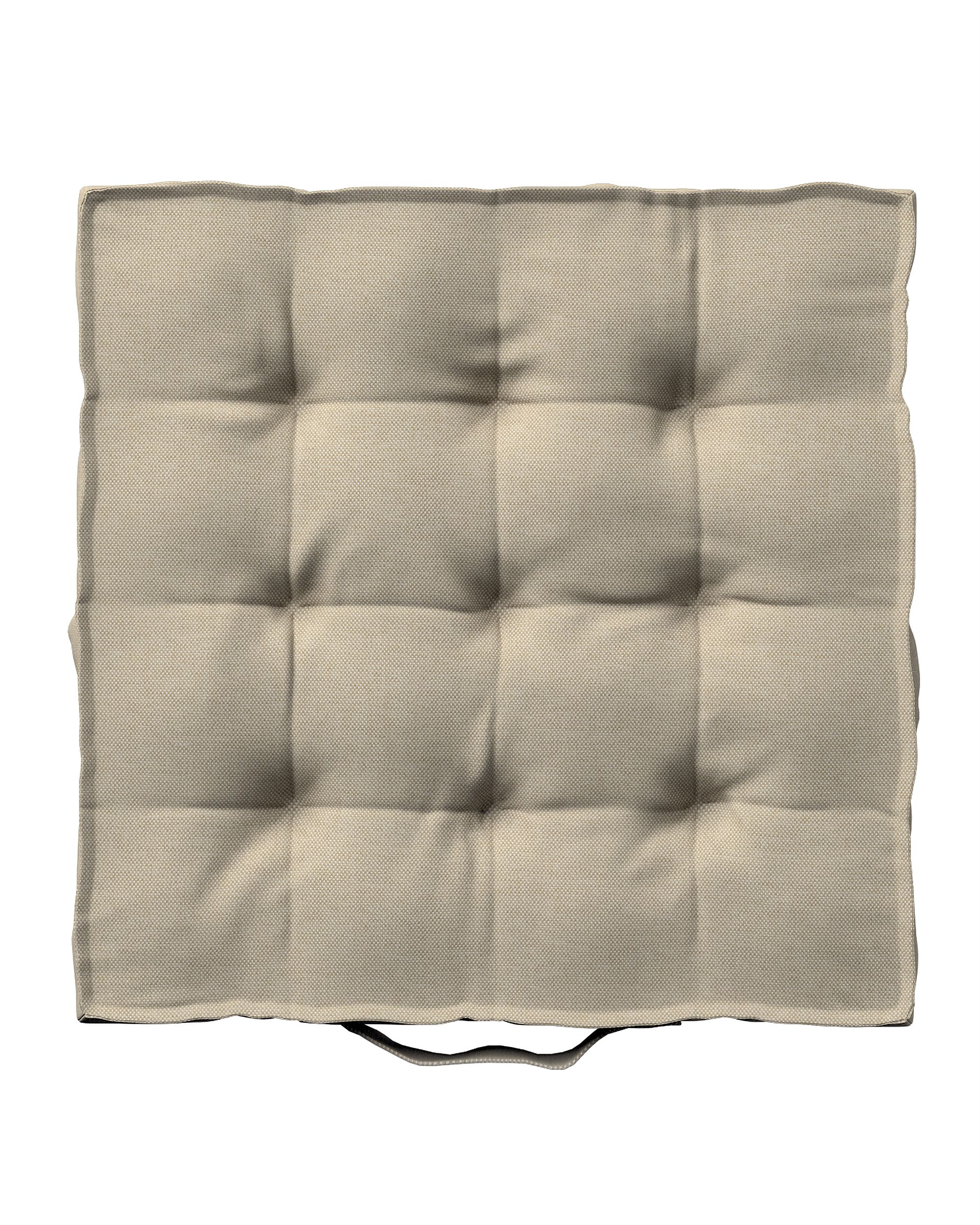 Sitzkissen Jacob mit Handgriff Farbe beige Stoff outdoor, strukturiert