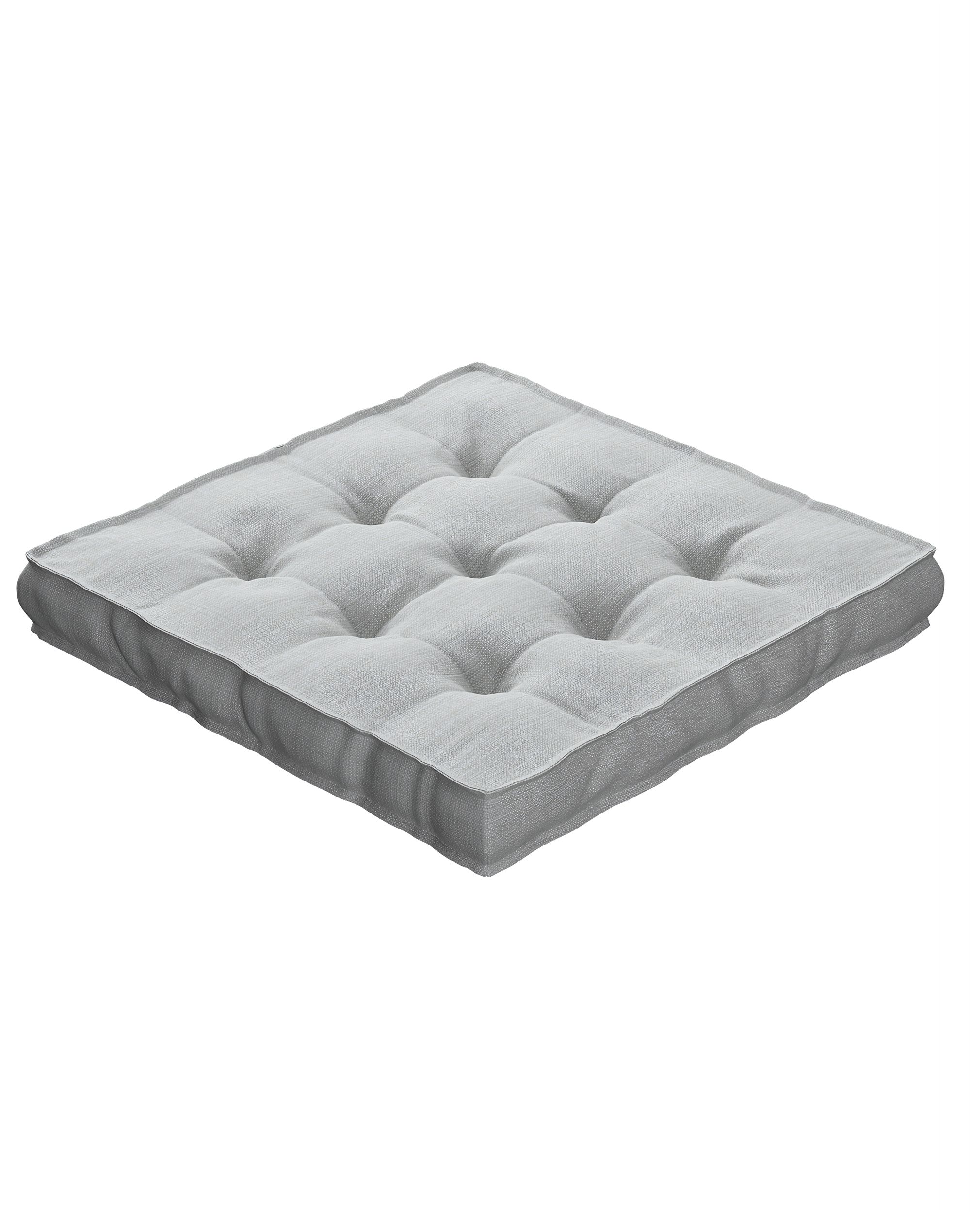 Sitzkissen Jacob mit Handgriff Farbe grau Stoff outdoor, strukturiert (hover)