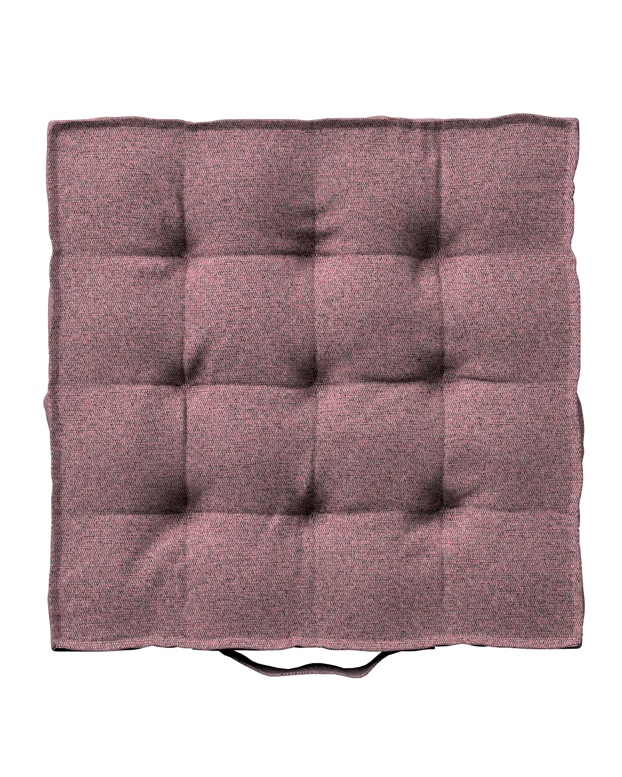 Sitzkissen Jacob mit Handgriff Farbe rosa Stoff strukturiert