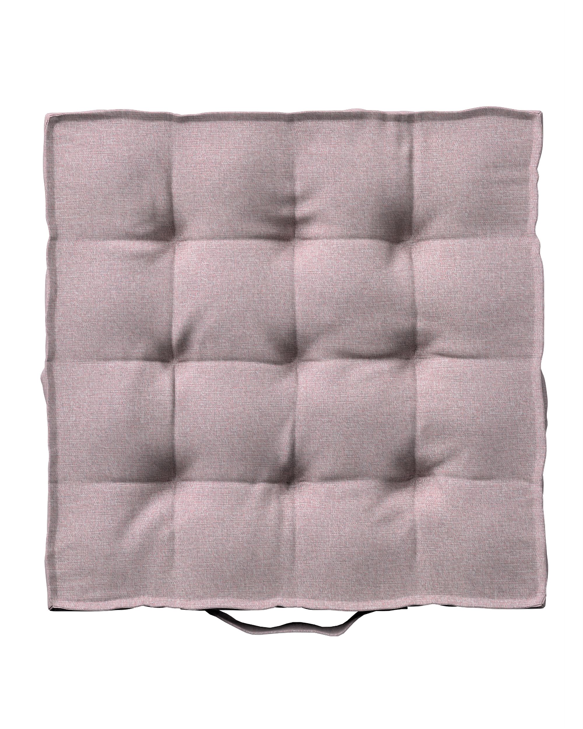 Sitzkissen Jacob mit Handgriff Farbe rosa Stoff strukturiert
