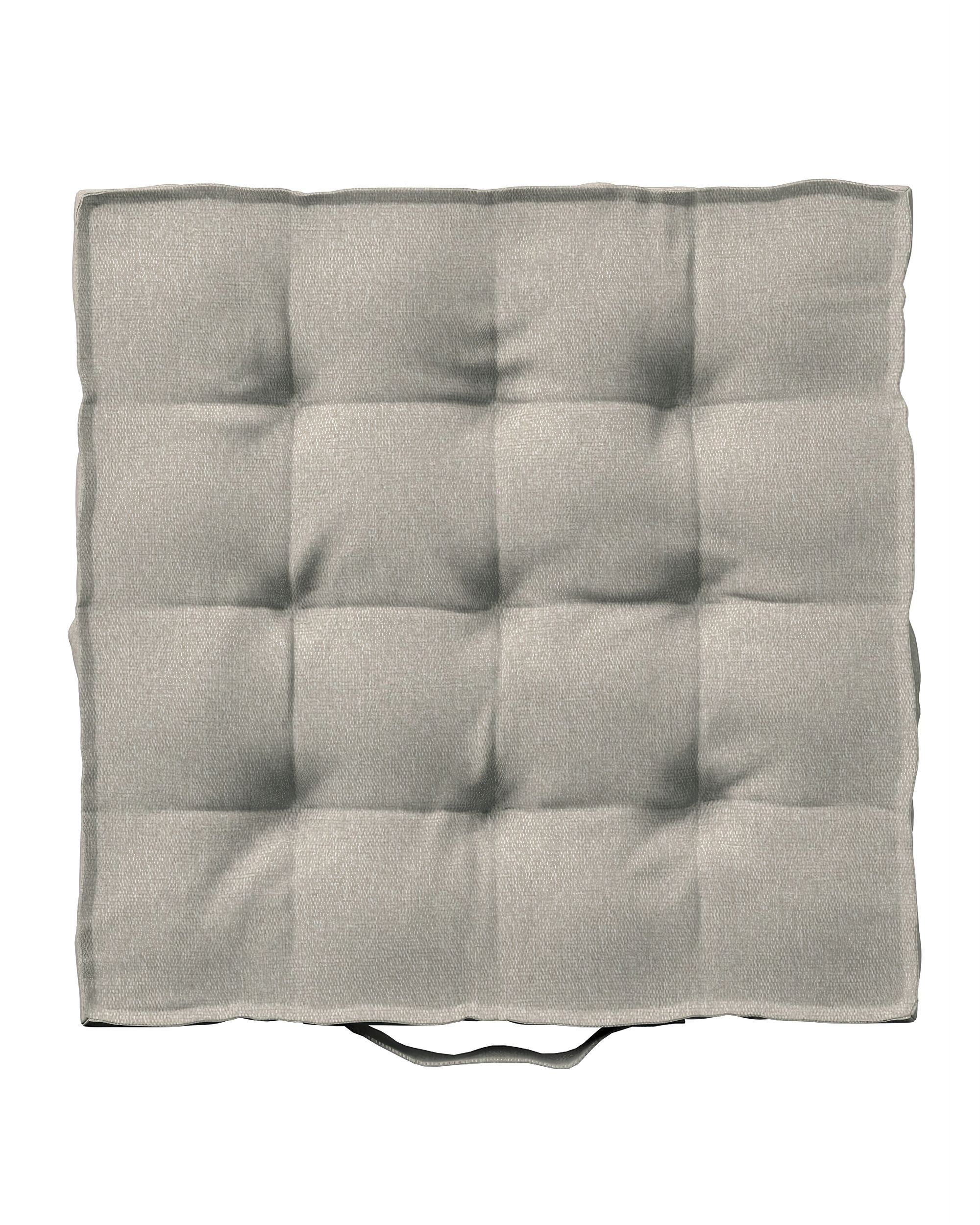 Sitzkissen Jacob mit Handgriff Farbe beige Stoff strukturiert
