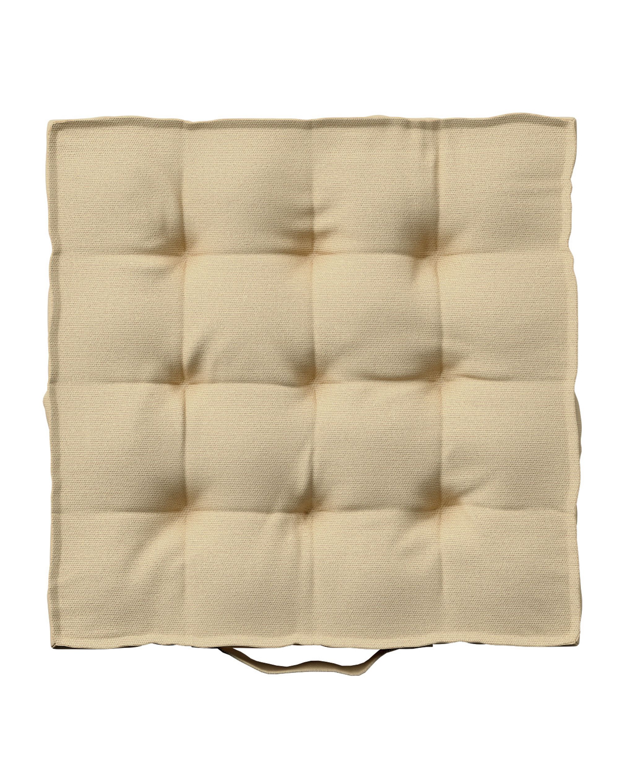 Sitzkissen Jacob mit Handgriff Farbe beige