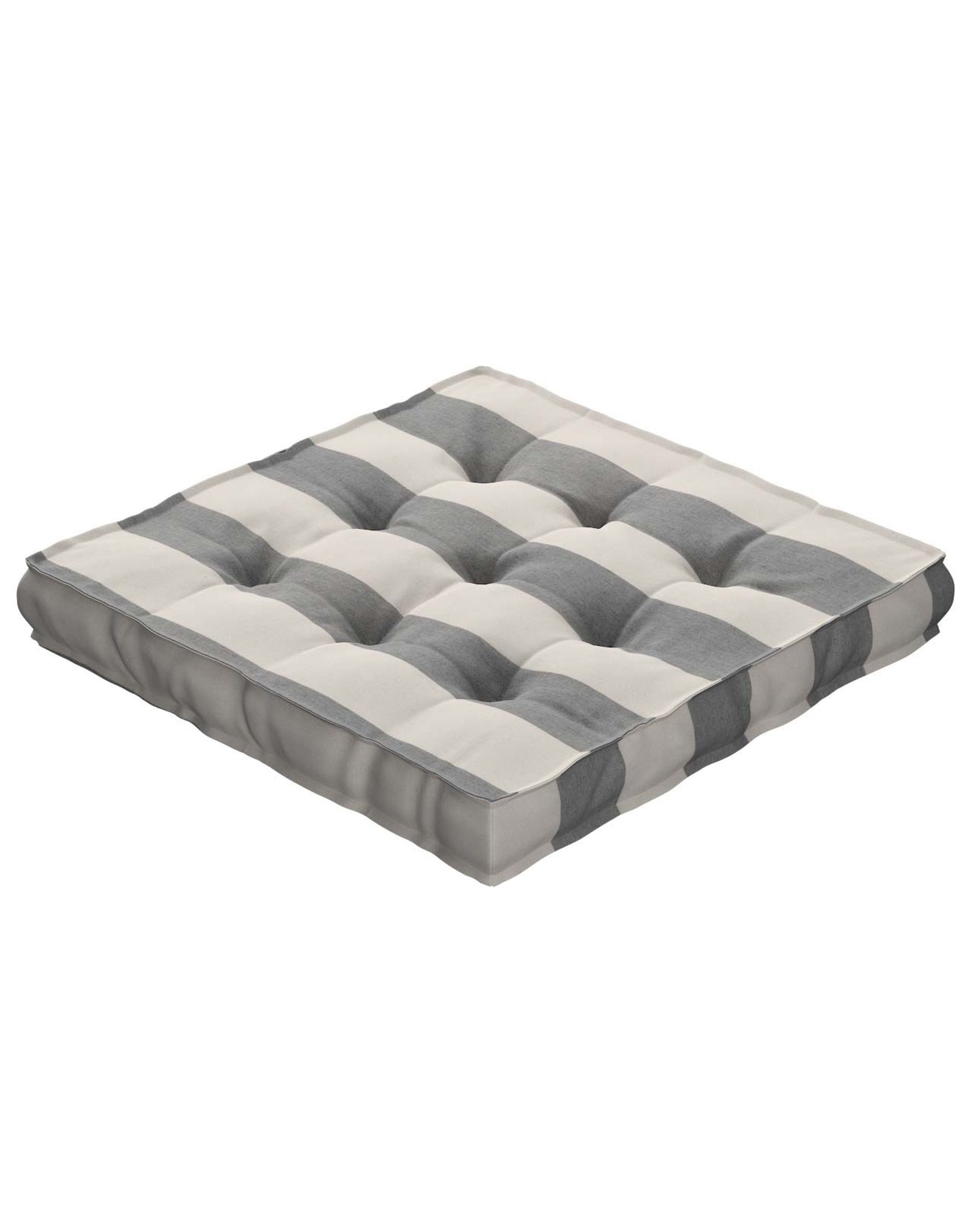 Sitzkissen Jacob mit Handgriff Farbe grau Stoff gemustert