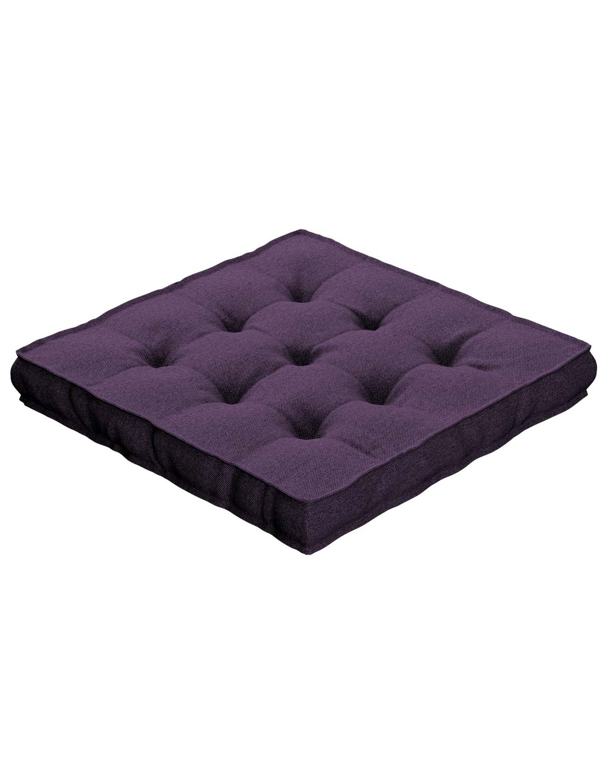 Sitzkissen Jacob mit Handgriff Farbe violett Stoff strukturiert