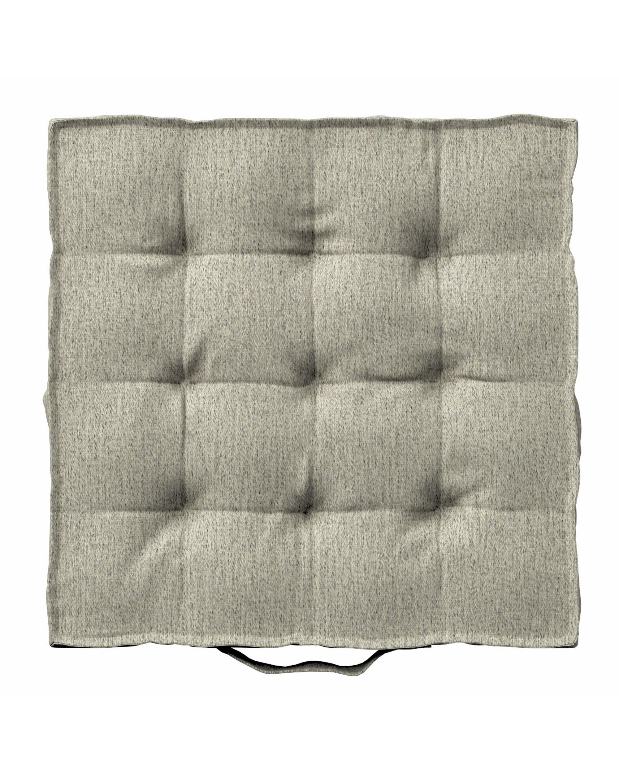 Sitzkissen Jacob mit Handgriff Farbe beige Stoff strukturiert