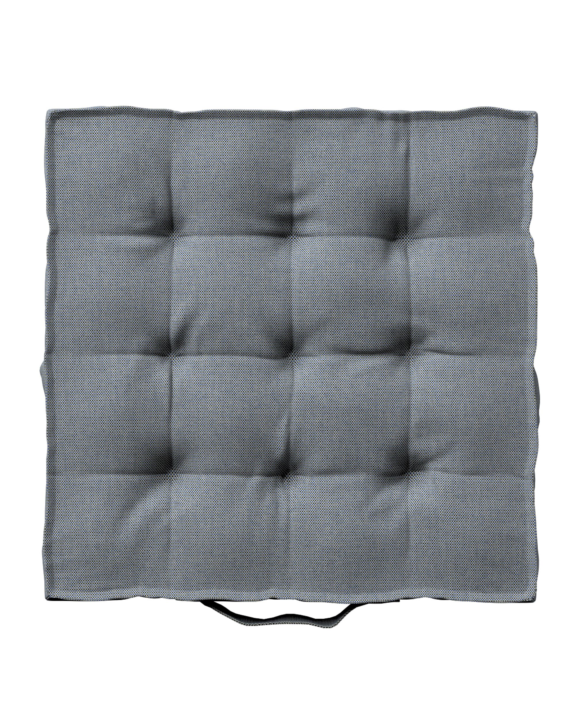 Sitzkissen Jacob mit Handgriff Farbe schwarz Stoff outdoor, strukturiert