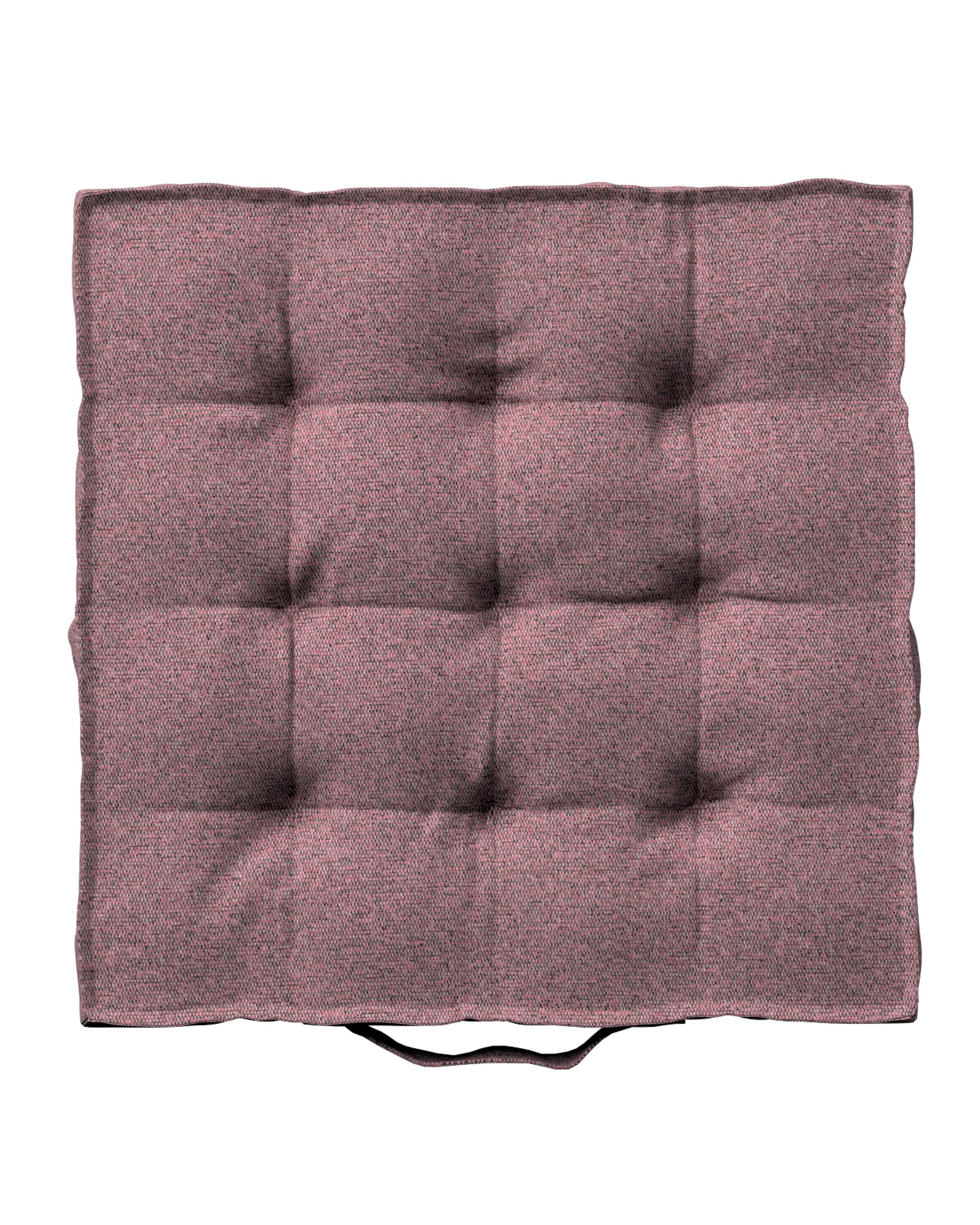 Sitzkissen Jacob mit Handgriff Farbe rosa Stoff strukturiert