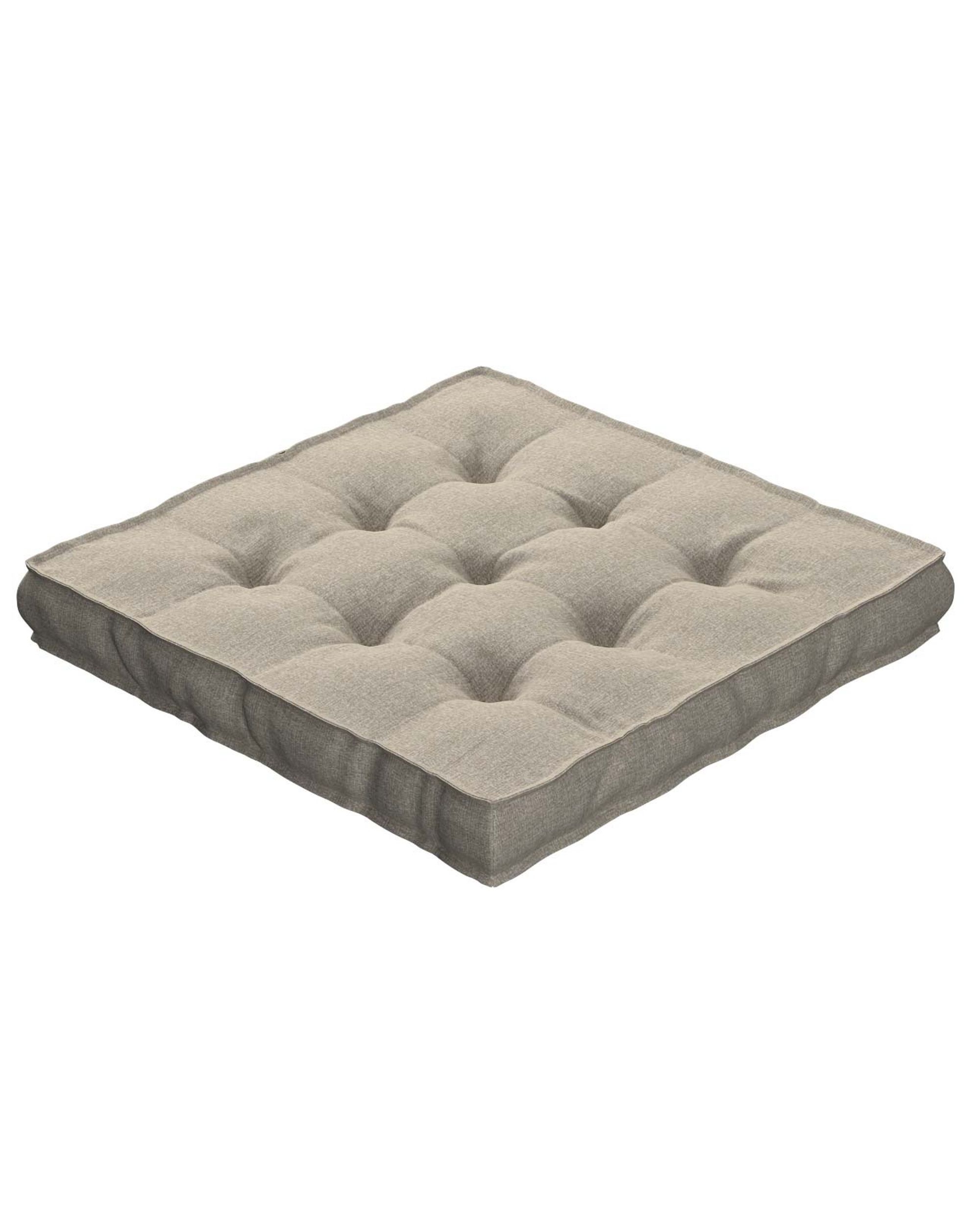 Sitzkissen Jacob mit Handgriff Farbe beige Stoff strukturiert