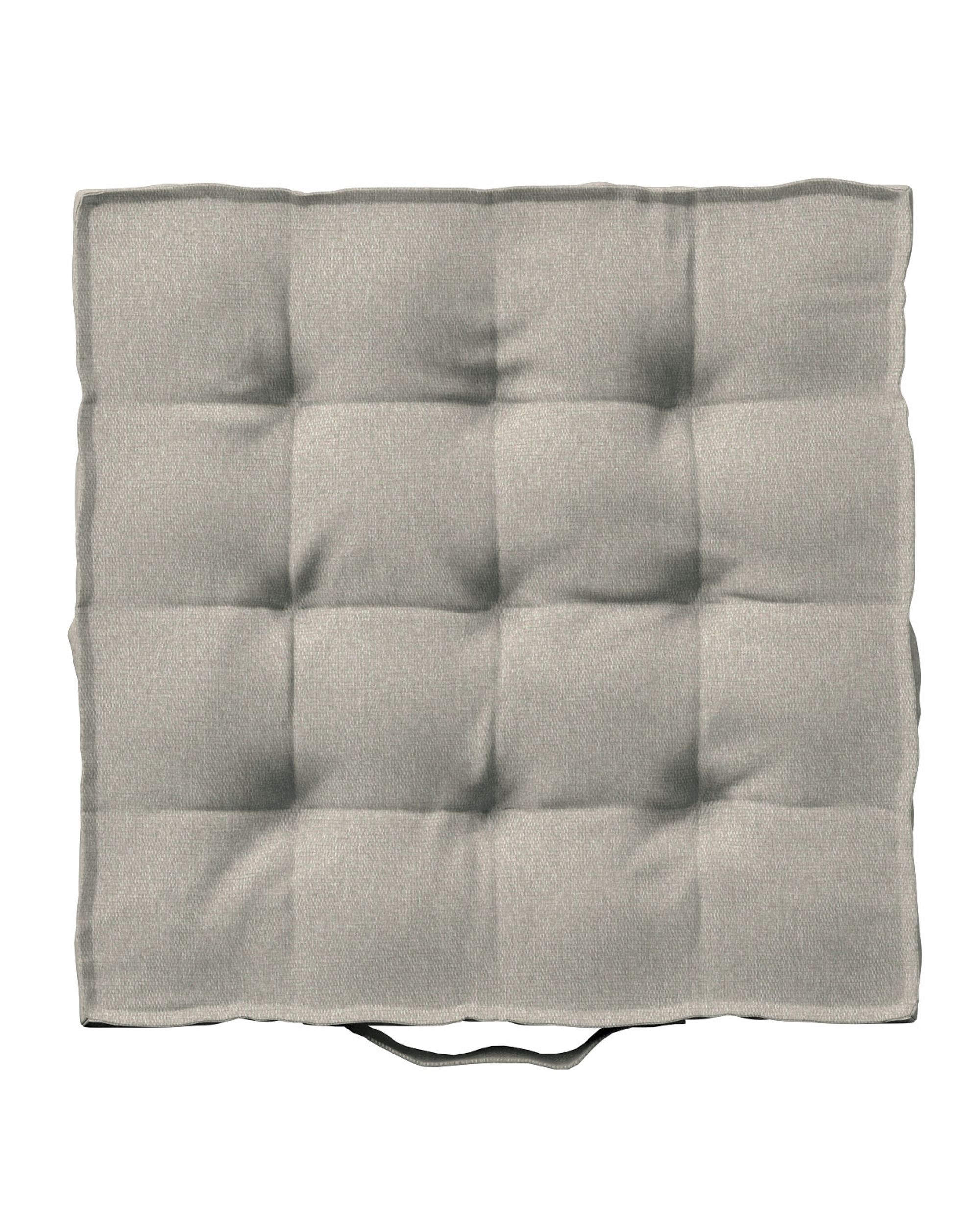 Sitzkissen Jacob mit Handgriff Farbe beige Stoff strukturiert