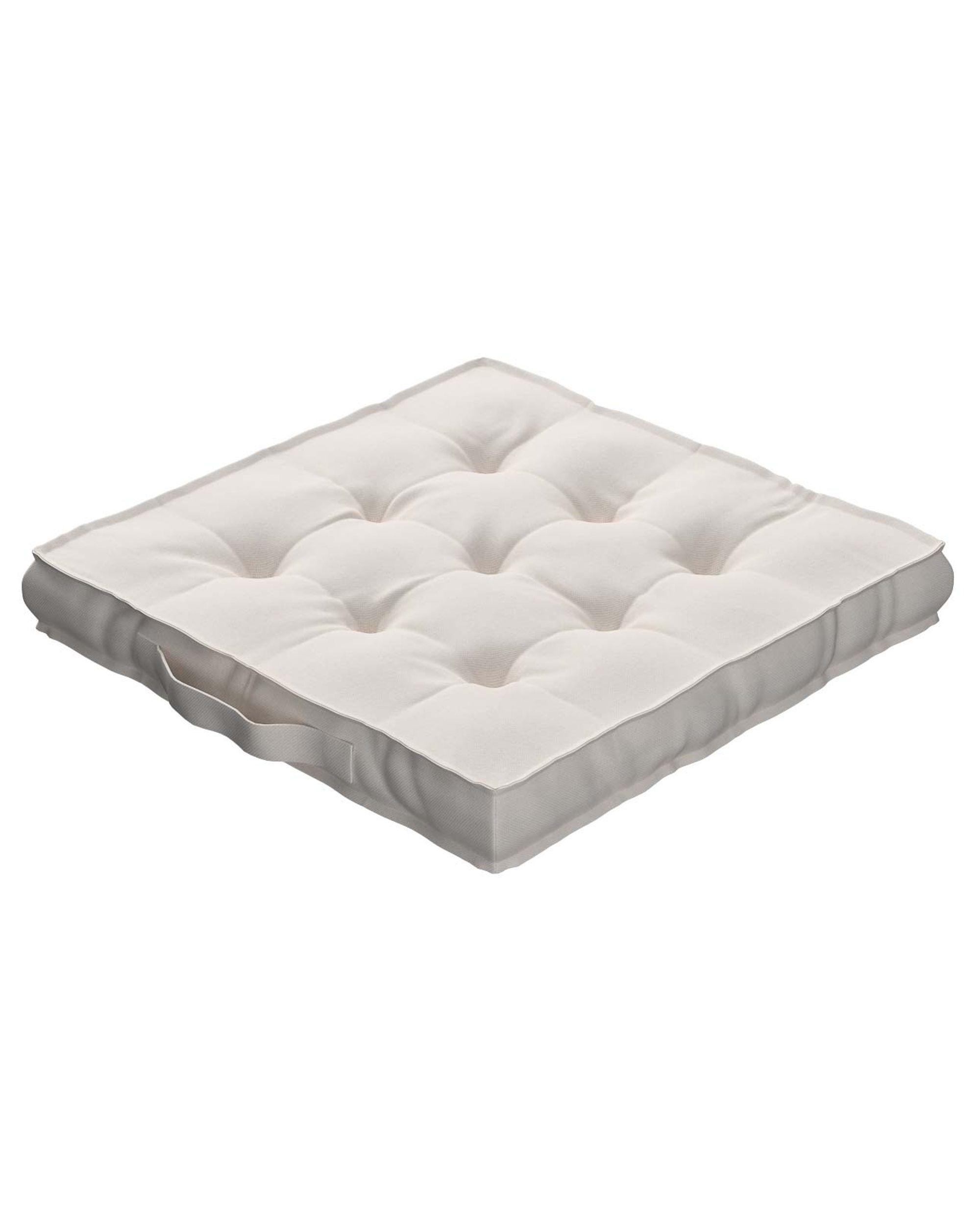 Sitzkissen Jacob mit Handgriff Farbe beige Stoff strukturiert