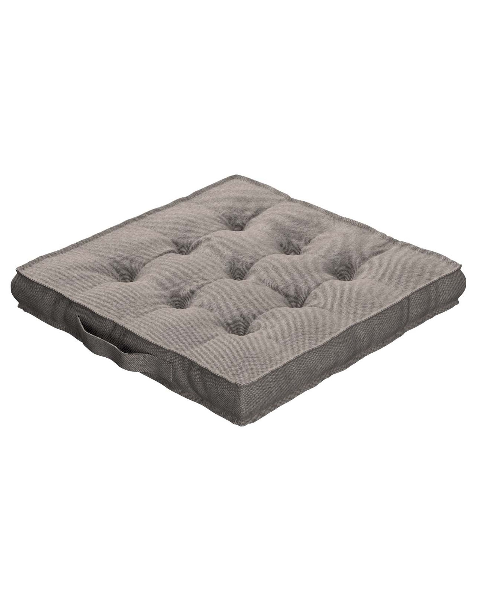 Sitzkissen Jacob mit Handgriff Farbe beige Stoff strukturiert