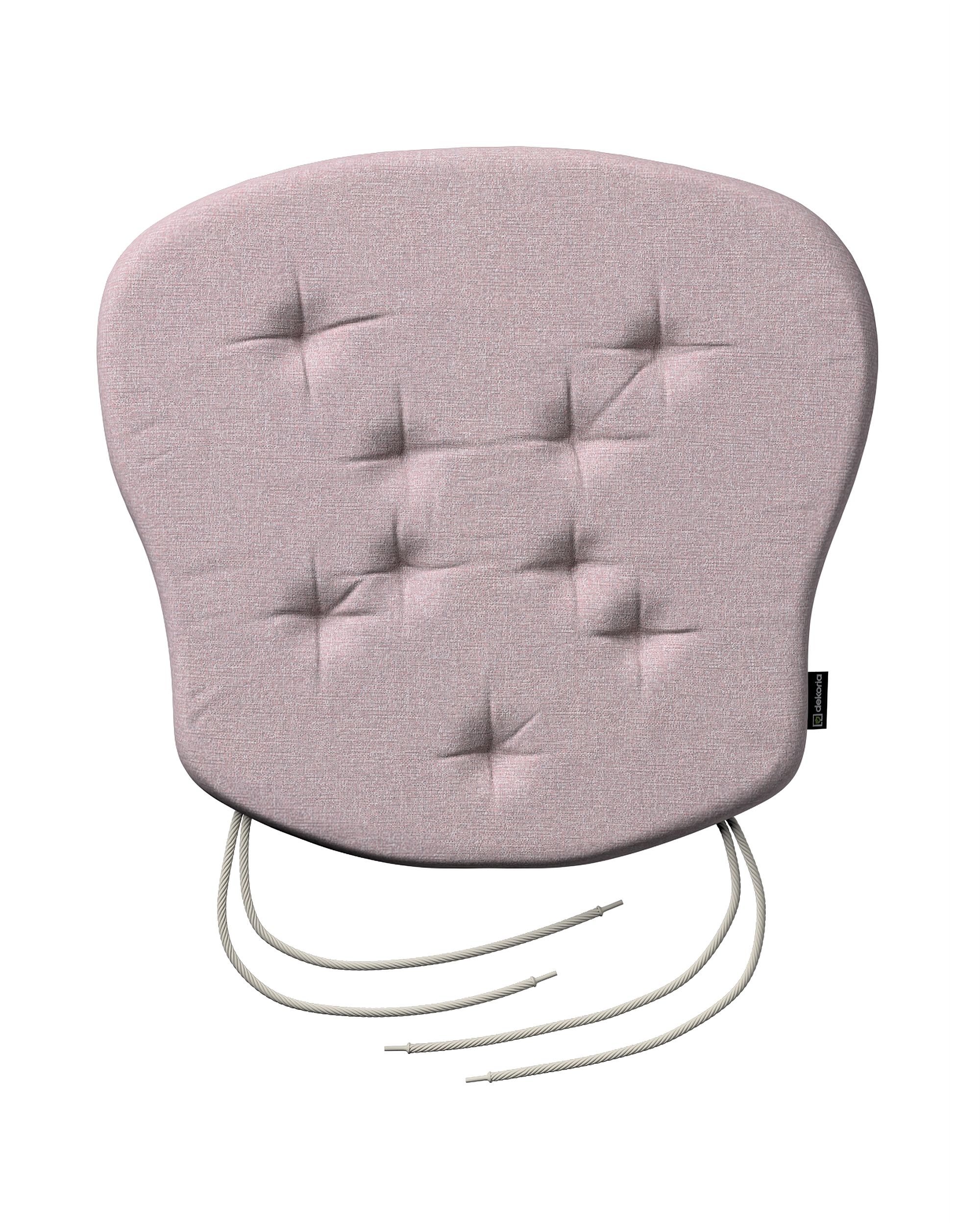 Stuhlkissen Peter mit Bindeschnur Farbe rosa Stoff strukturiert