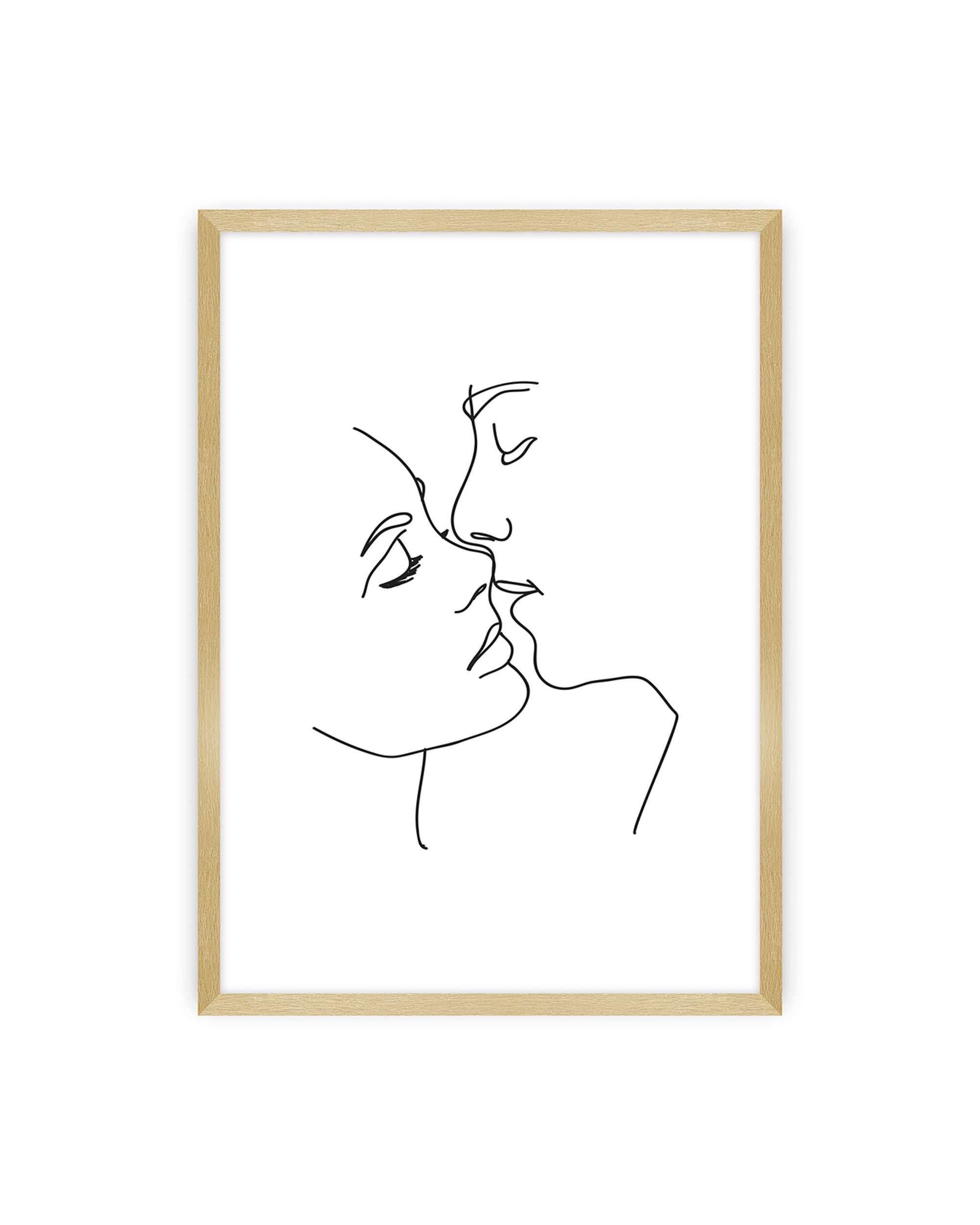 Poster Kiss Line