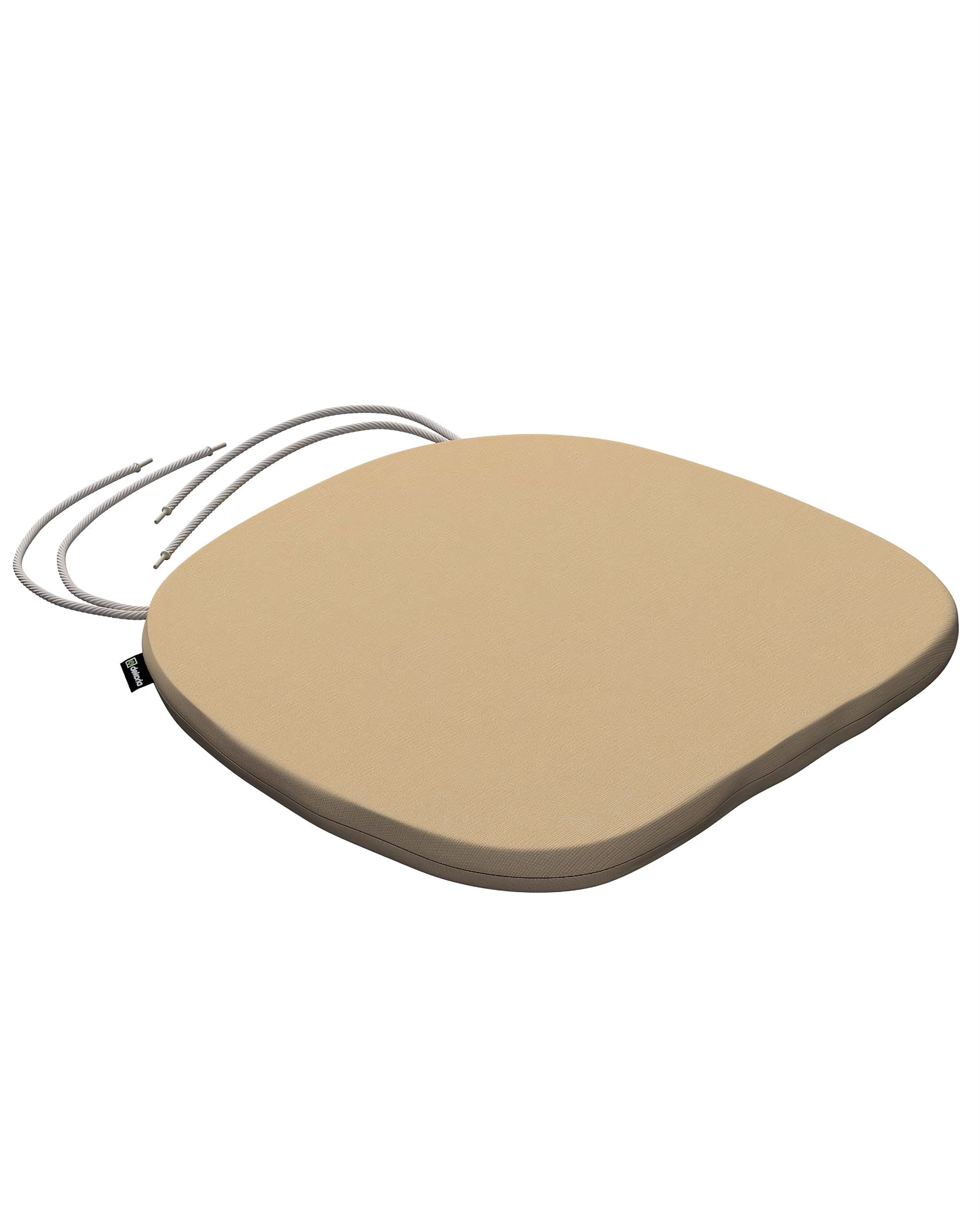 Stuhlkissen Marcus mit Bindeschnur Farbe beige