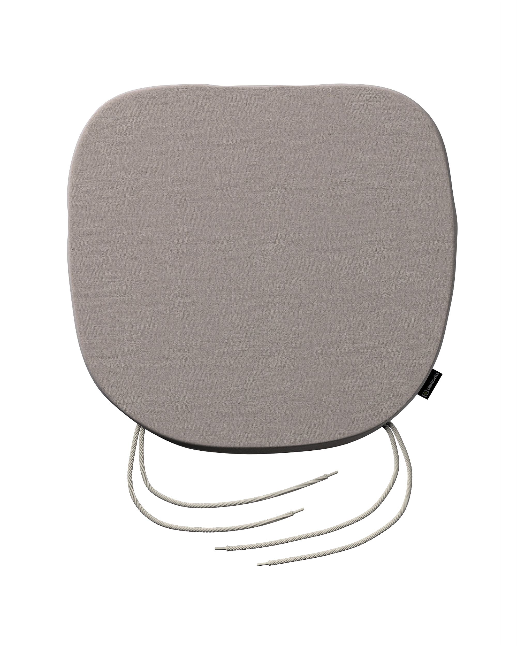 Stuhlkissen Marcus mit Bindeschnur Farbe beige Stoff samt