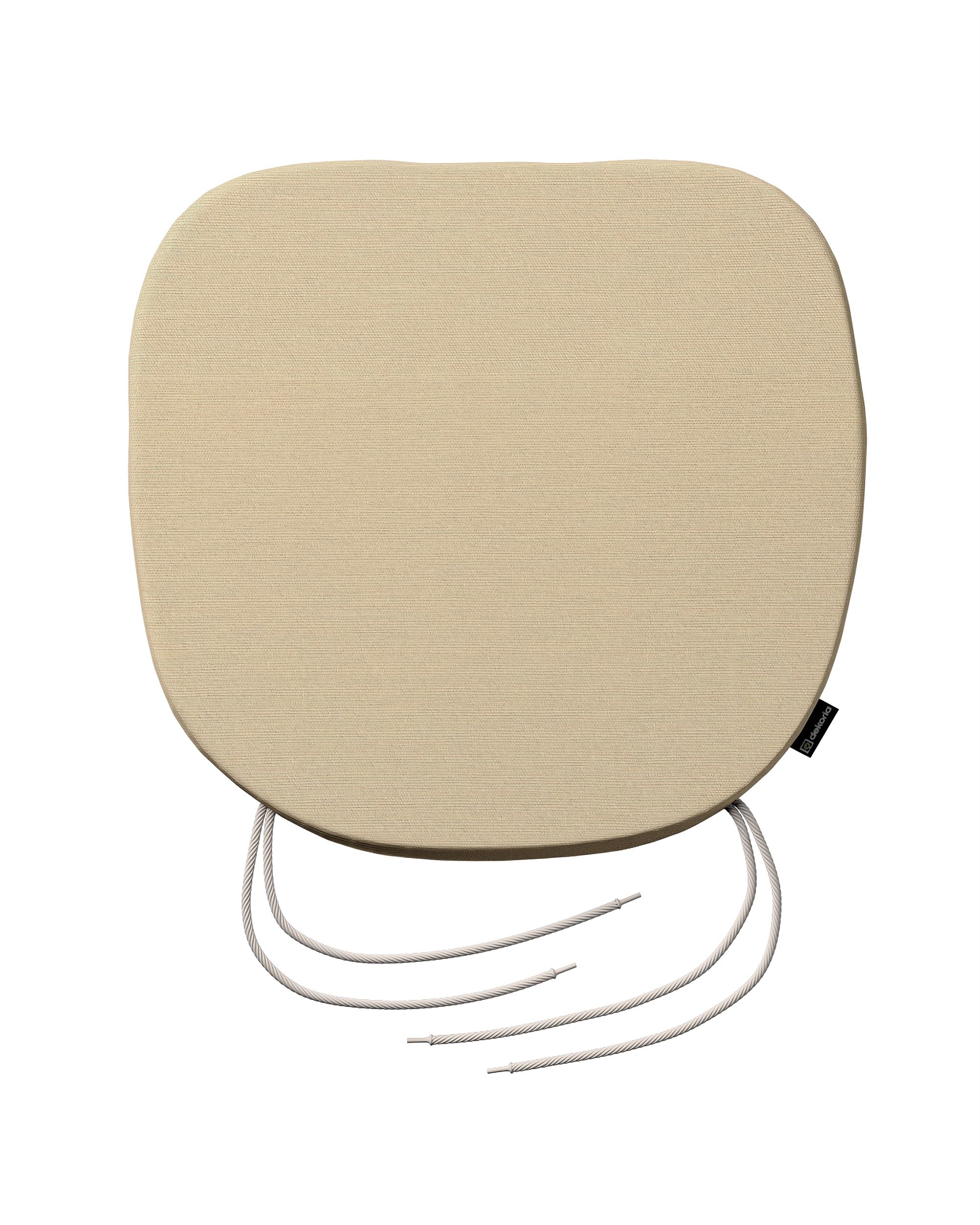 Stuhlkissen Marcus mit Bindeschnur Farbe beige