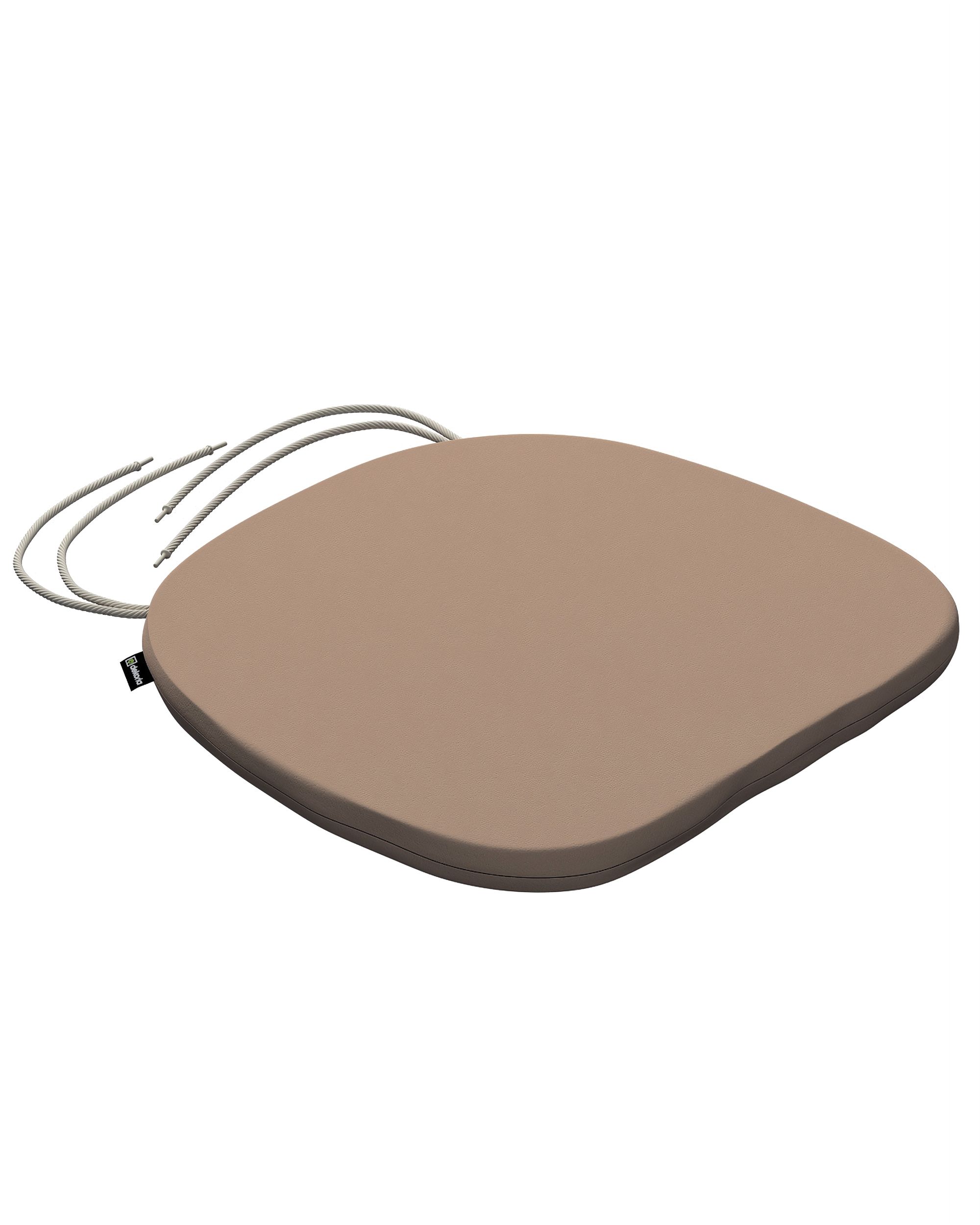 Stuhlkissen Marcus mit Bindeschnur Farbe beige