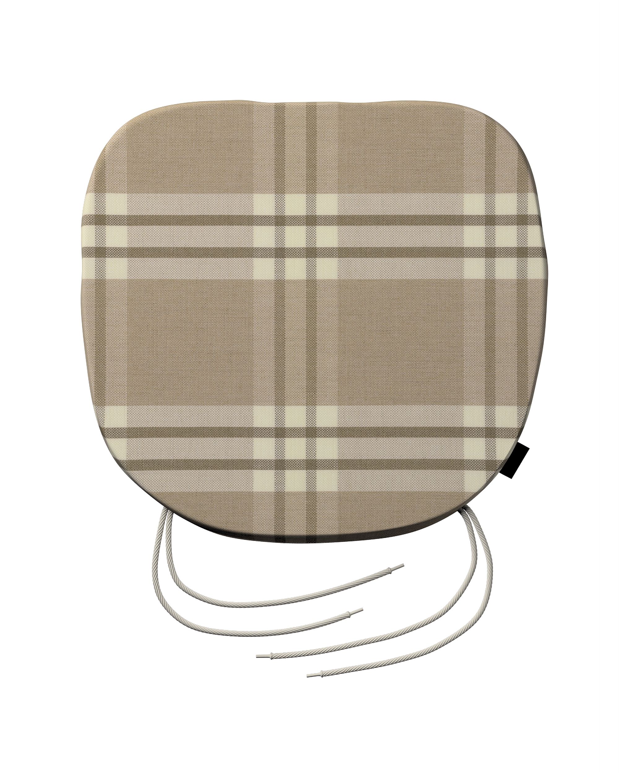 Stuhlkissen Marcus mit Bindeschnur Farbe beige
