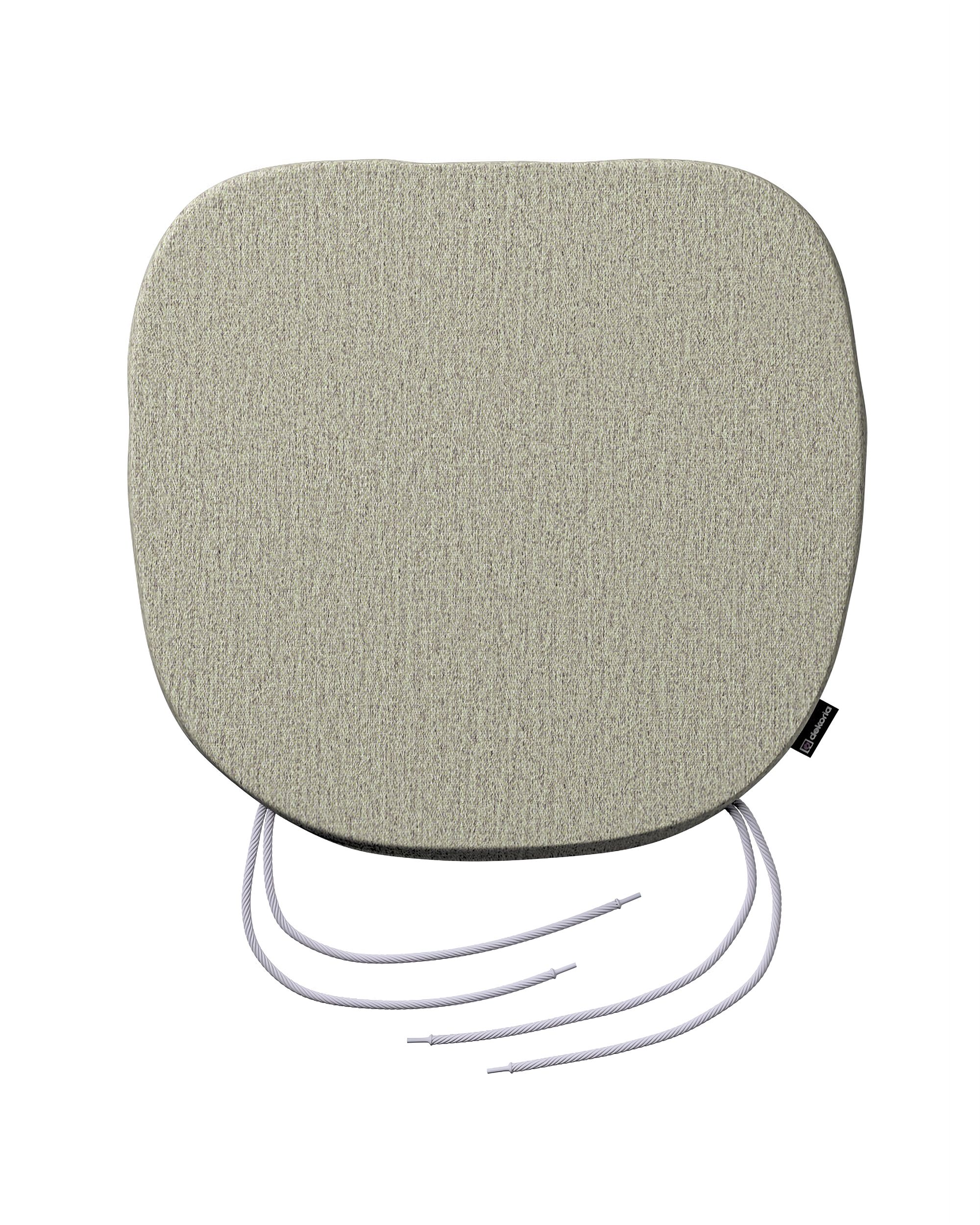 Stuhlkissen Marcus mit Bindeschnur Farbe beige Stoff strukturiert