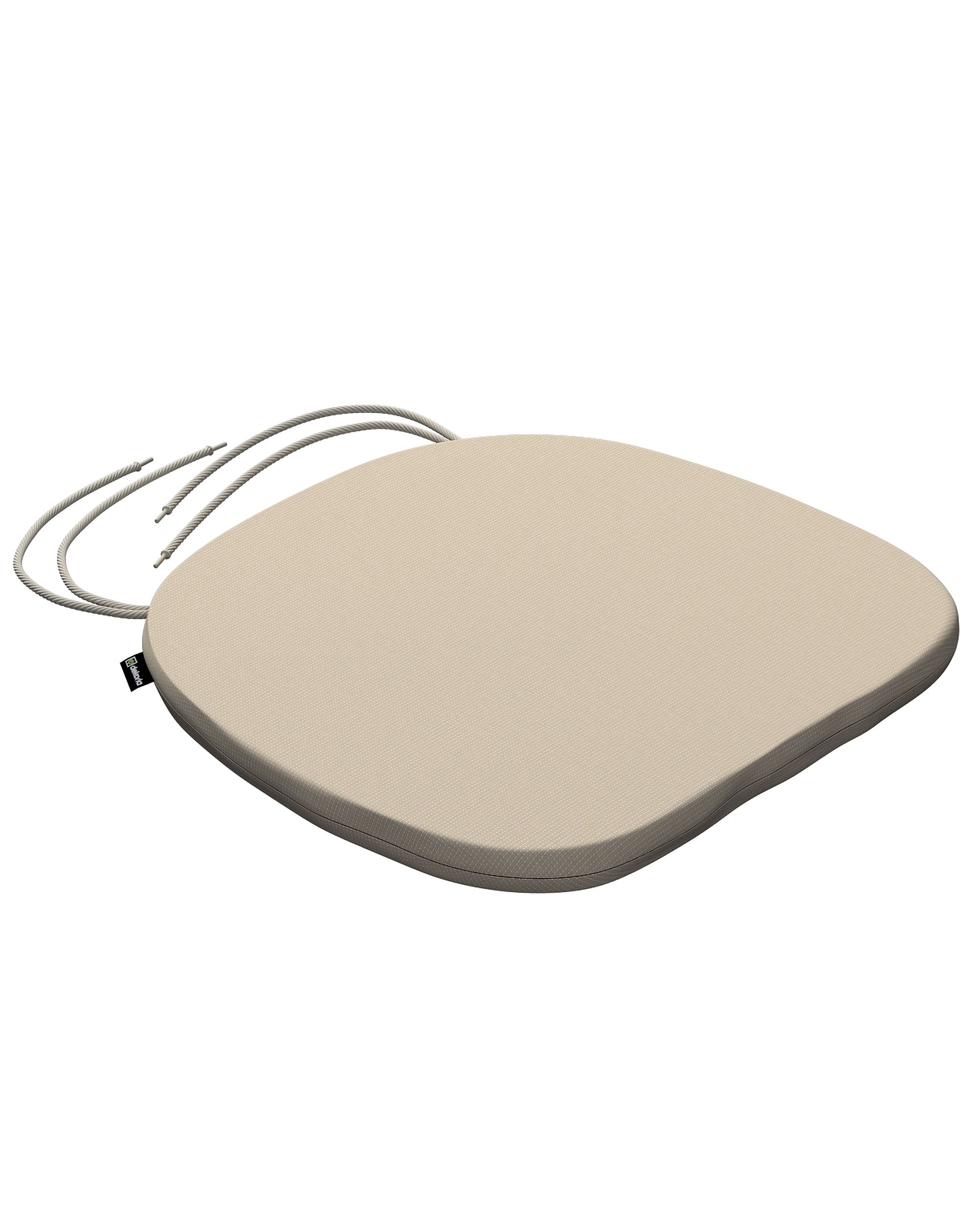 Stuhlkissen Marcus mit Bindeschnur Farbe beige Stoff outdoor, strukturiert (hover)