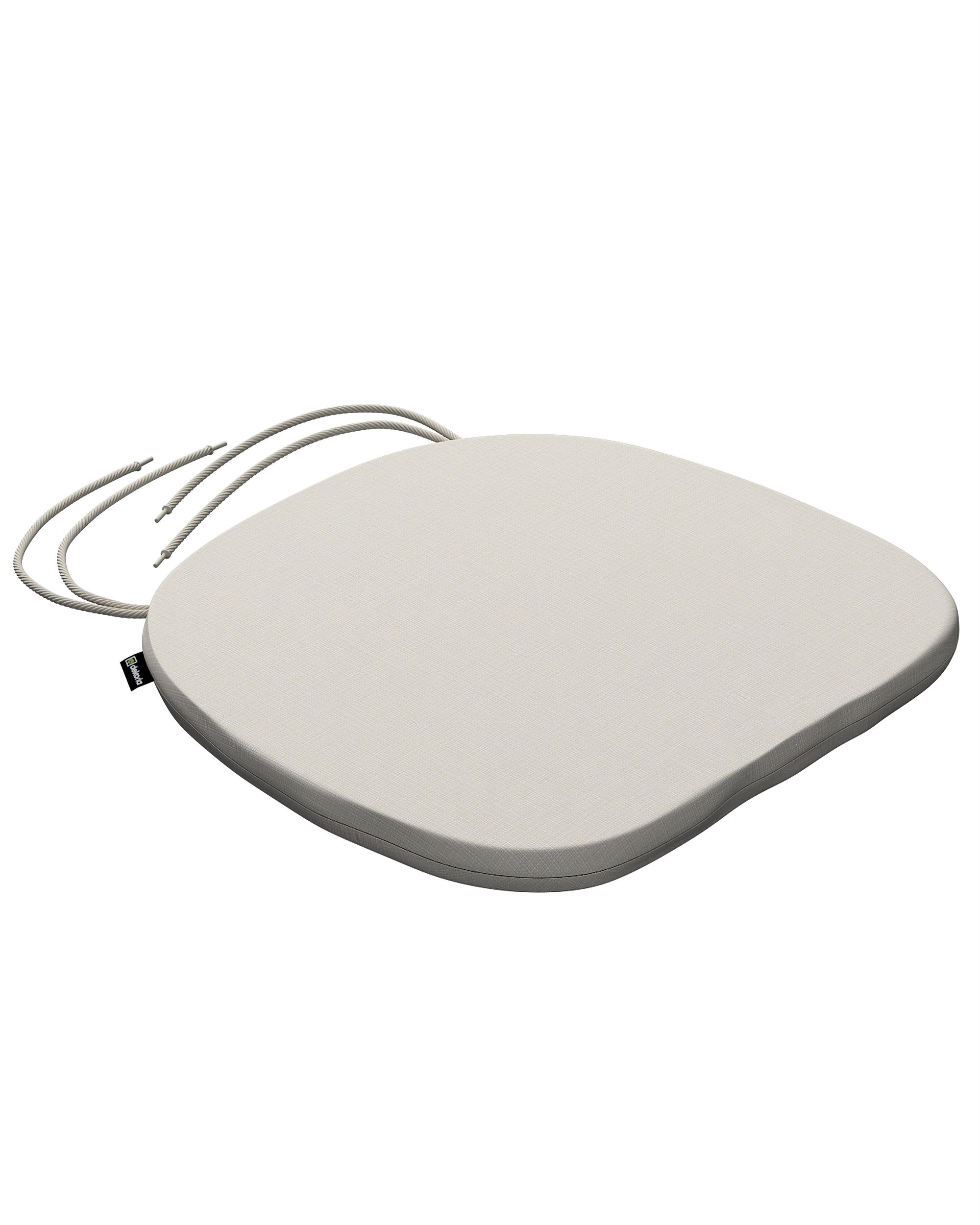 Stuhlkissen Marcus mit Bindeschnur Farbe creme Stoff outdoor, strukturiert (hover)