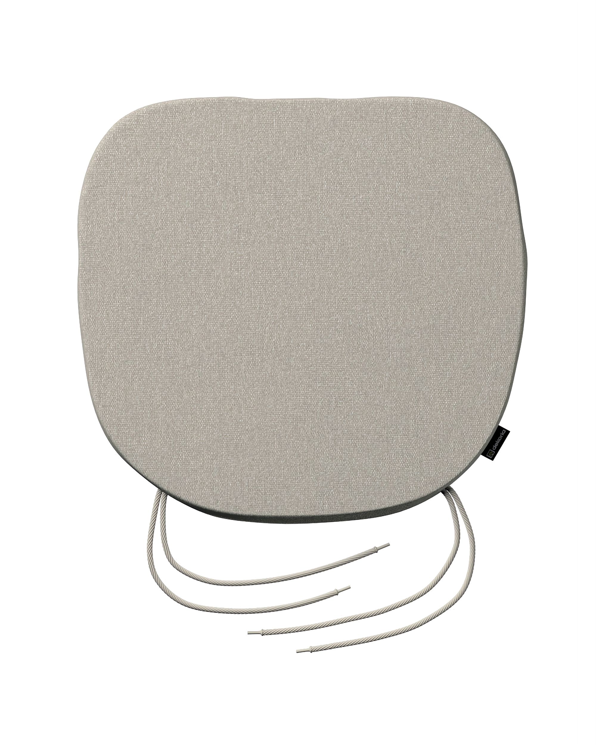 Stuhlkissen Marcus mit Bindeschnur Farbe beige Stoff strukturiert