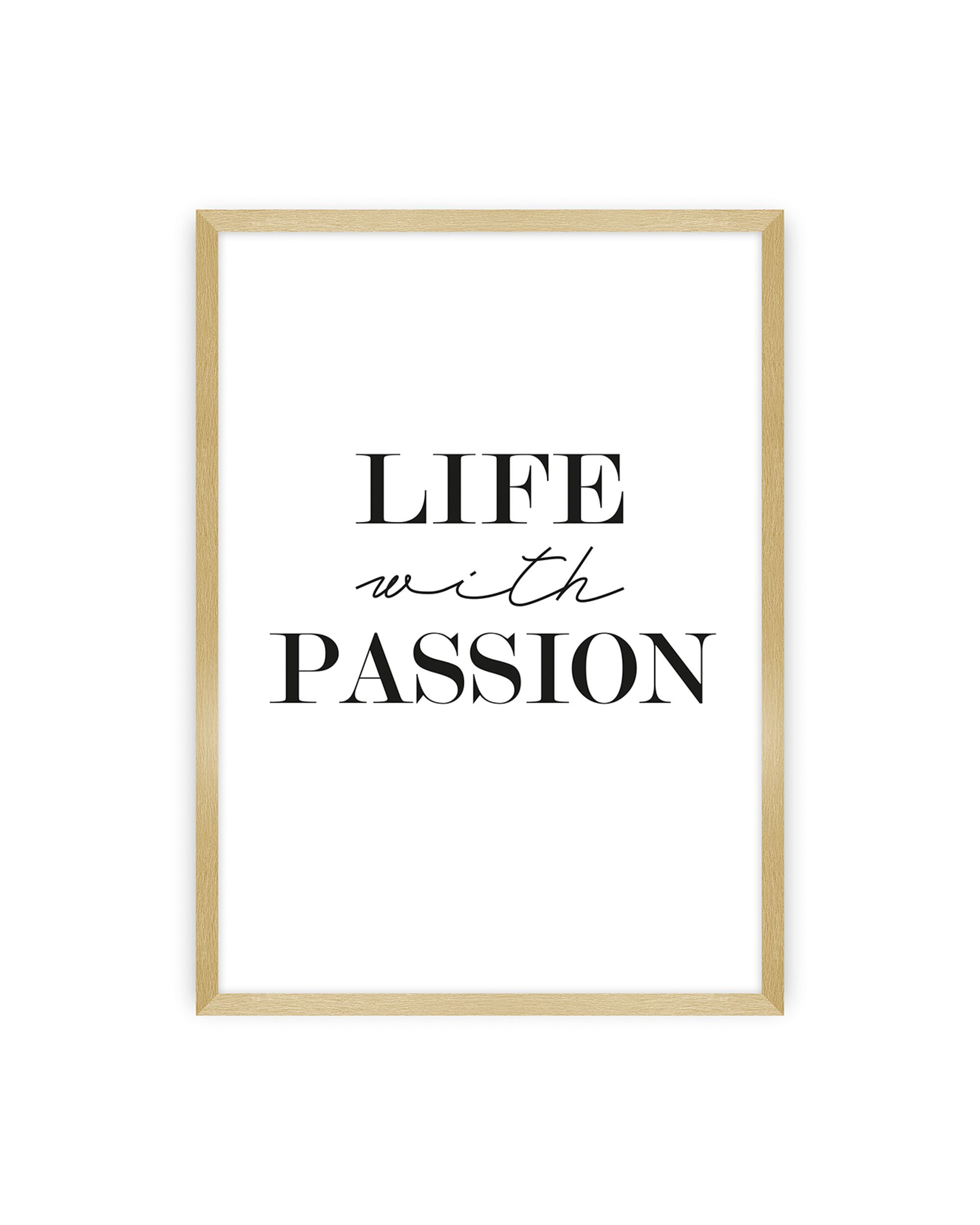 Poster Passion Black