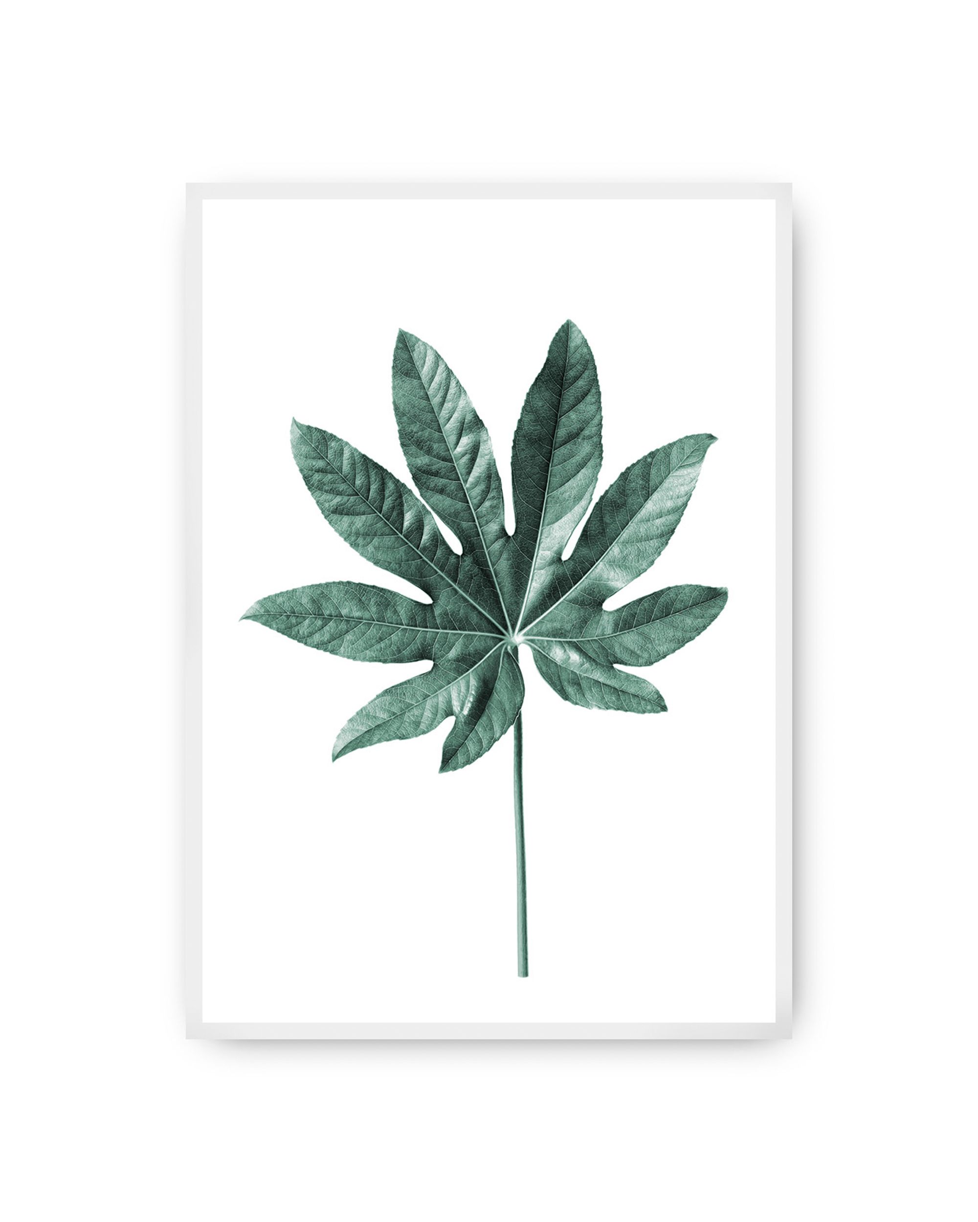 Poster Leaf Emerald Green