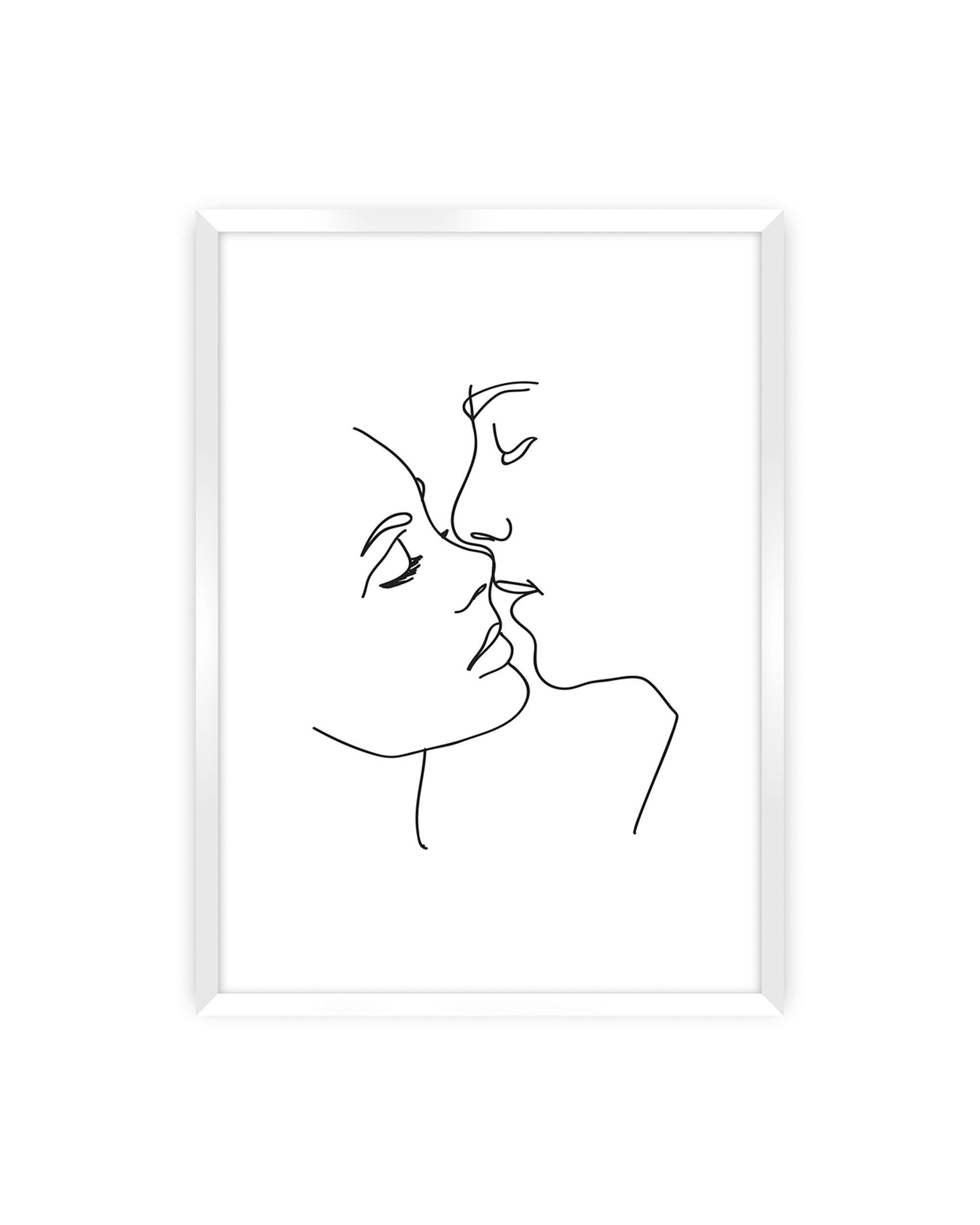 Poster Kiss Line