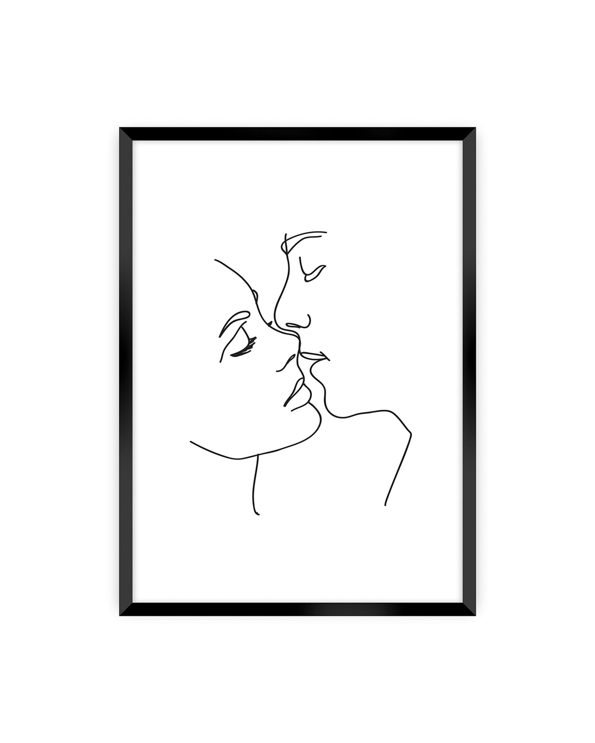 Poster Kiss Line