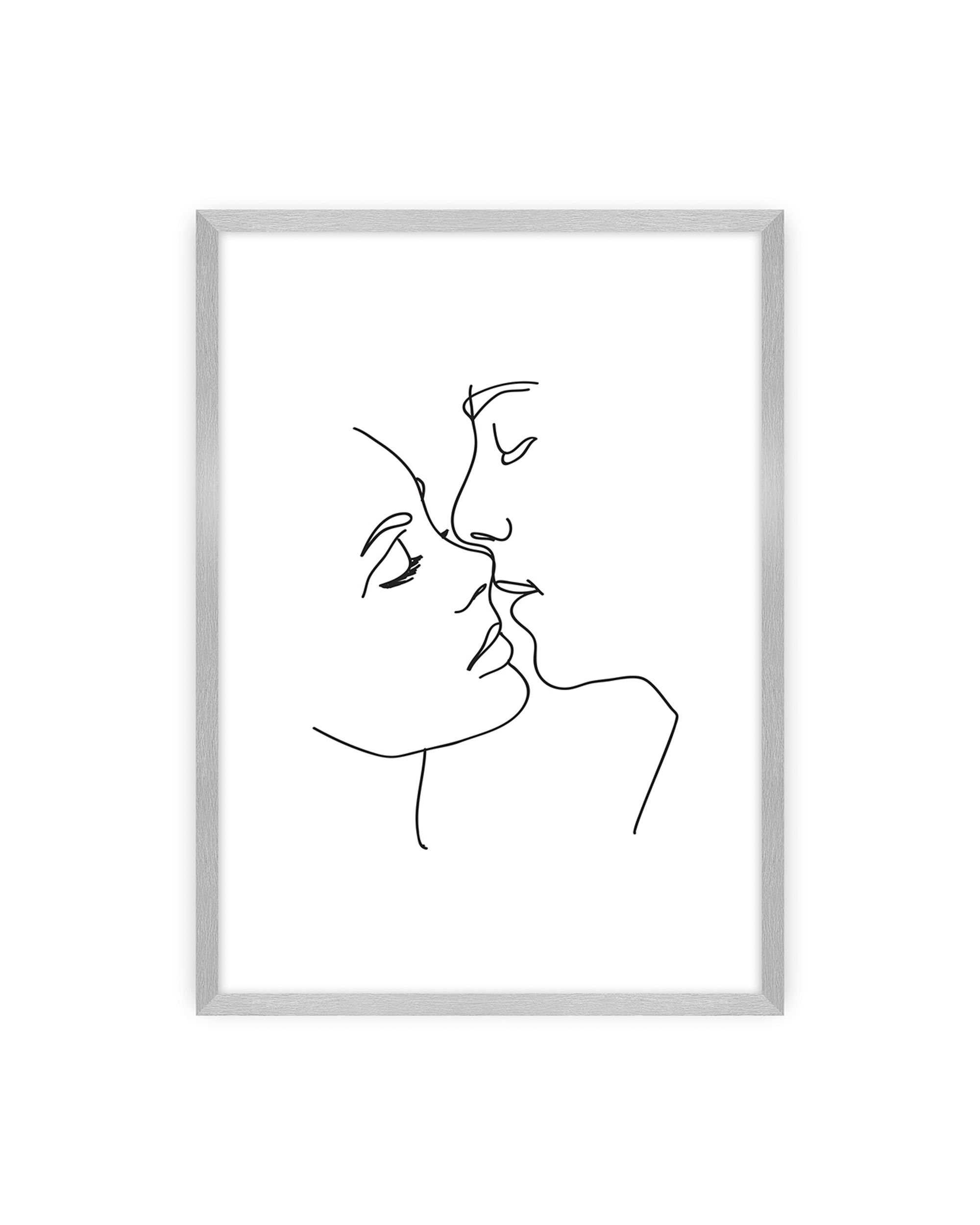 Poster Kiss Line