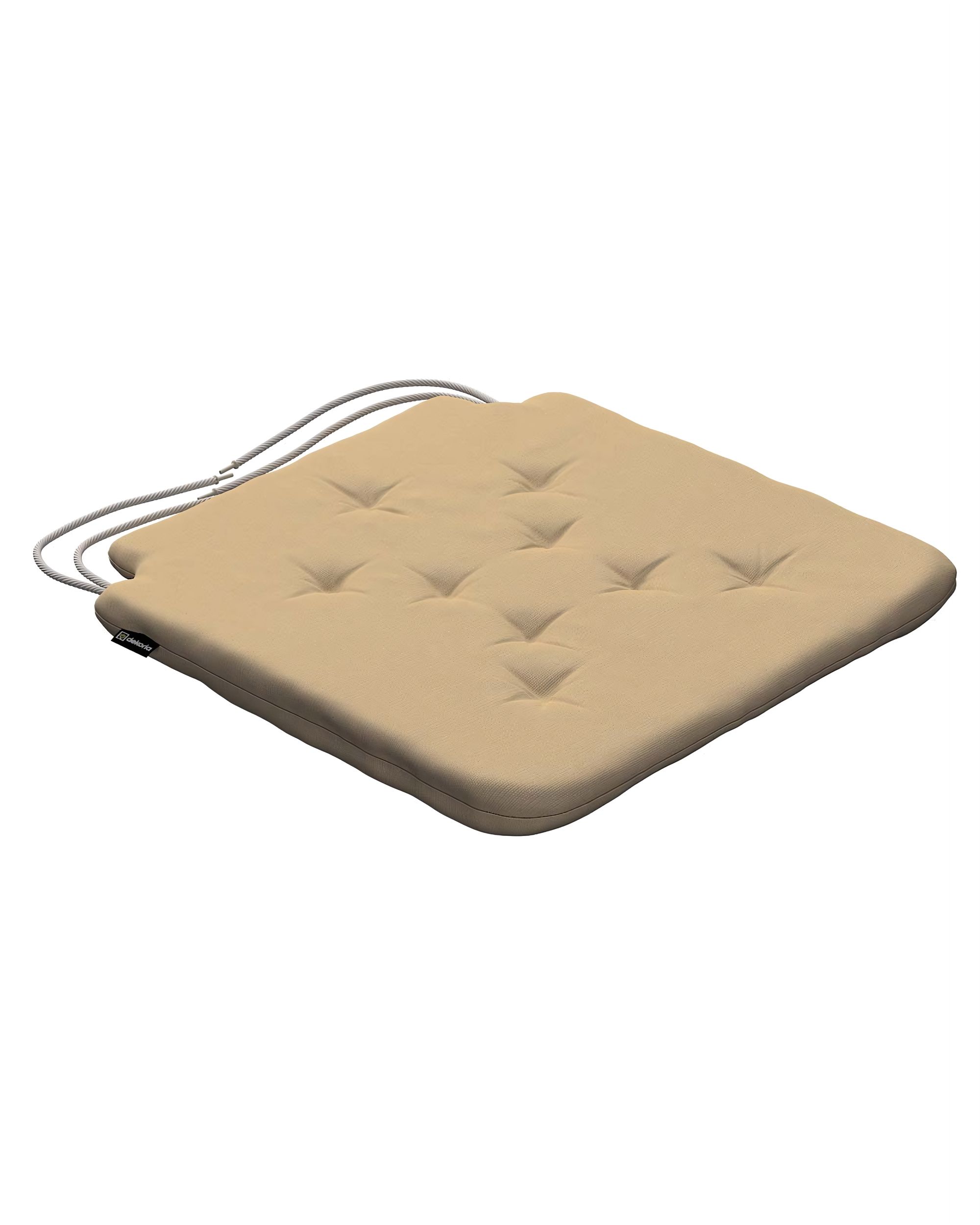Stuhlkissen Christoph mit Bindeschnur Farbe beige