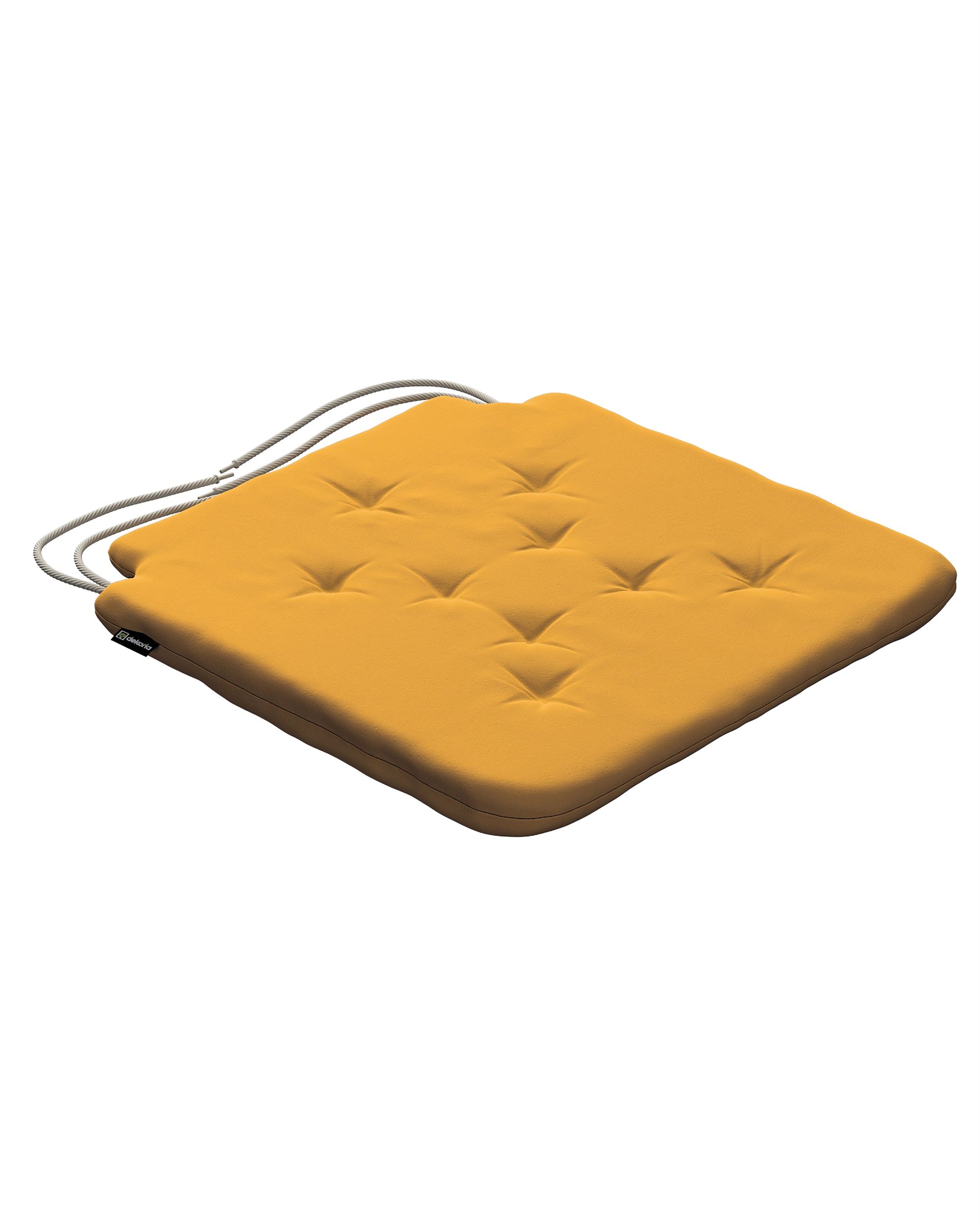 Stuhlkissen Christoph mit Bindeschnur Farbe gelb