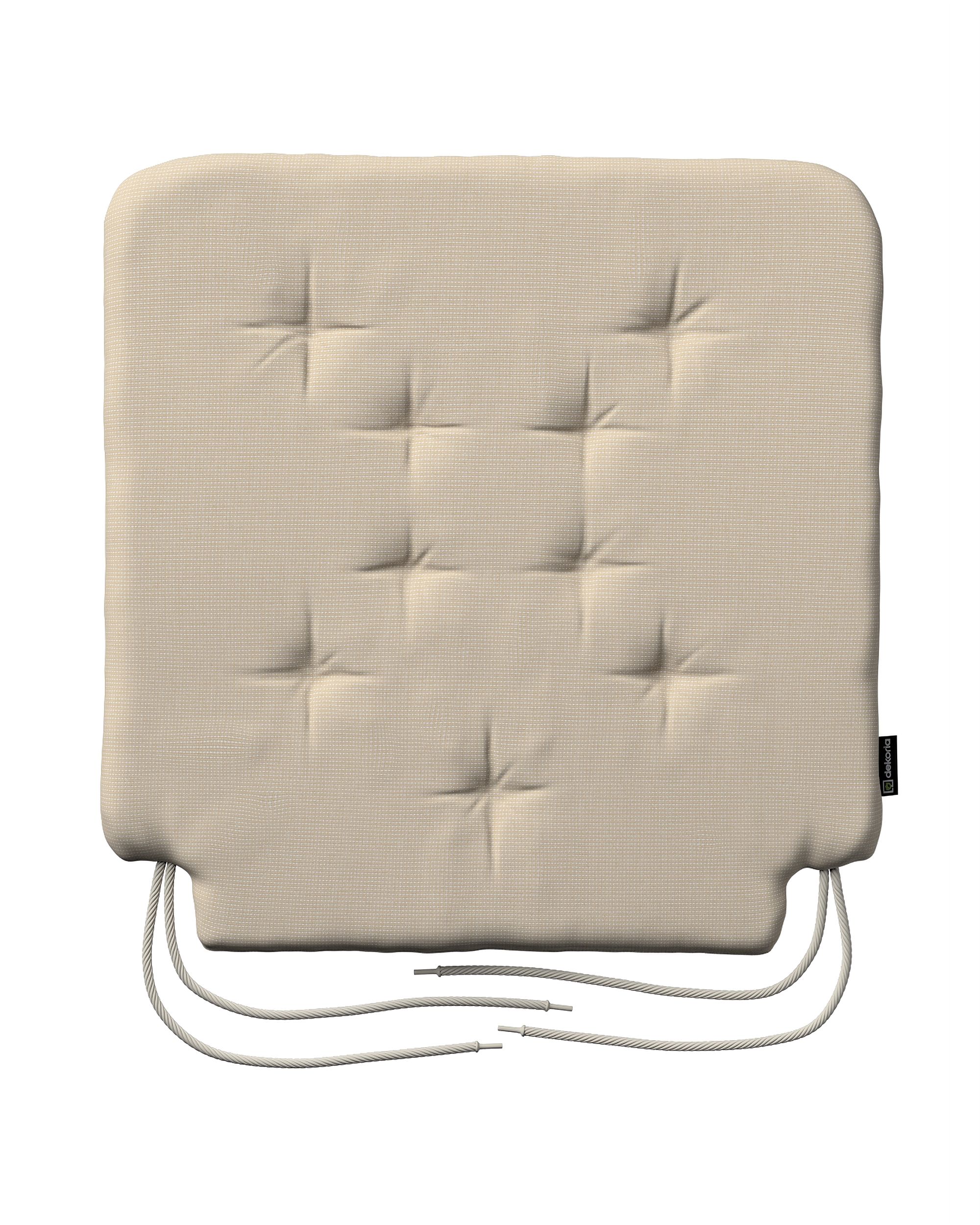 Stuhlkissen Christoph mit Bindeschnur Farbe beige Stoff outdoor, strukturiert
