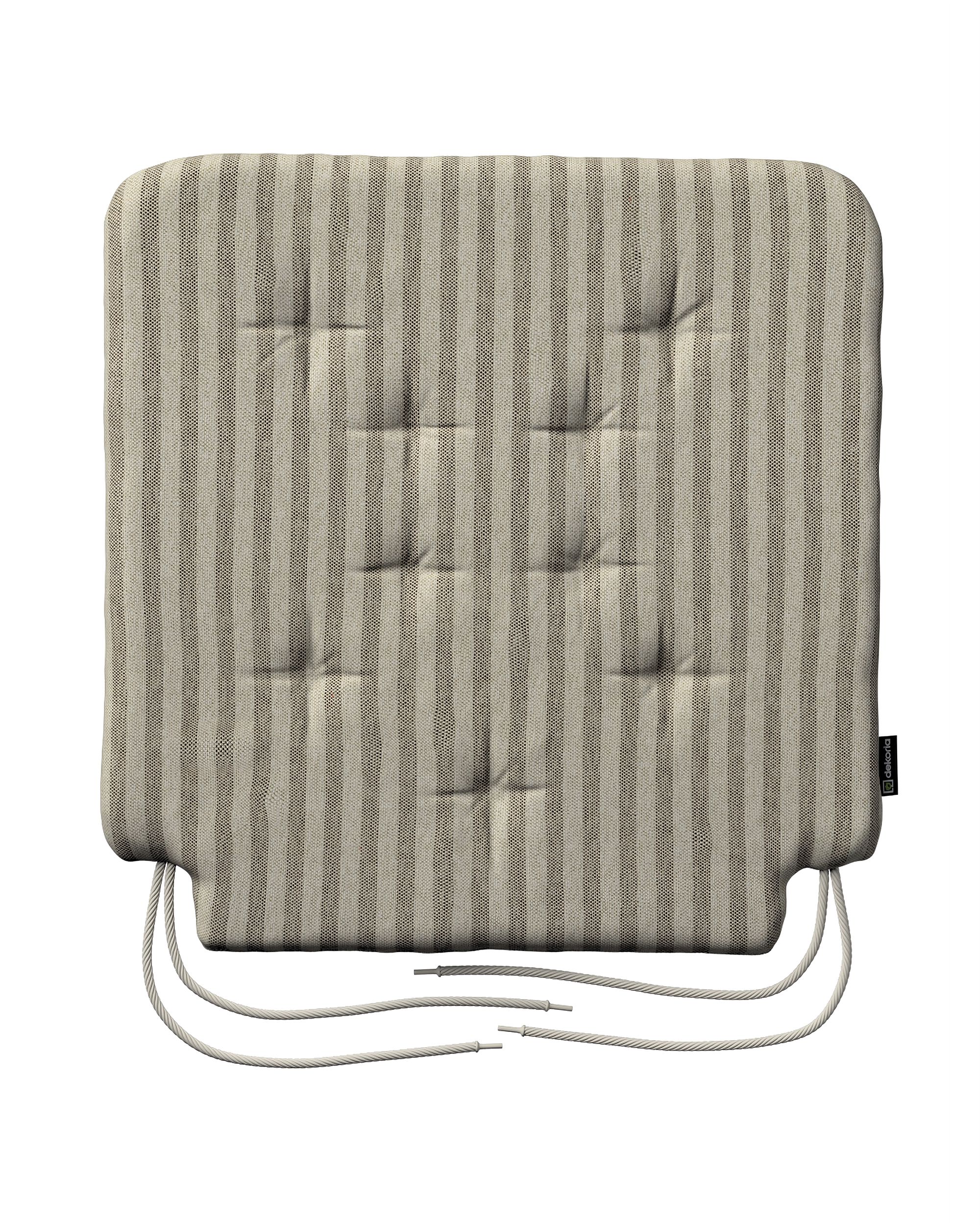 Stuhlkissen Christoph mit Bindeschnur Farbe beige Stoff outdoor, strukturiert, gemustert