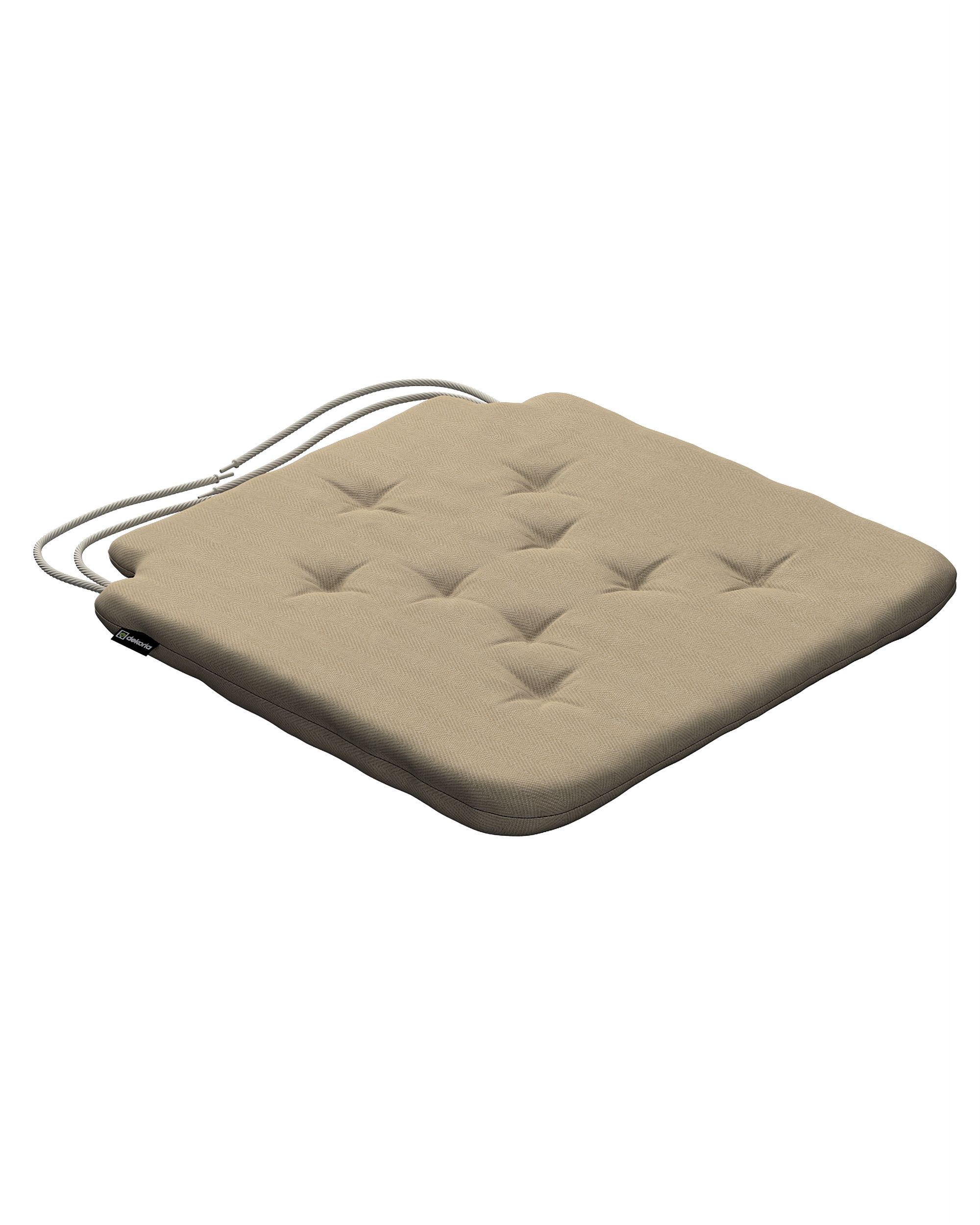 Stuhlkissen Christoph mit Bindeschnur Farbe beige Stoff outdoor, strukturiert (hover)