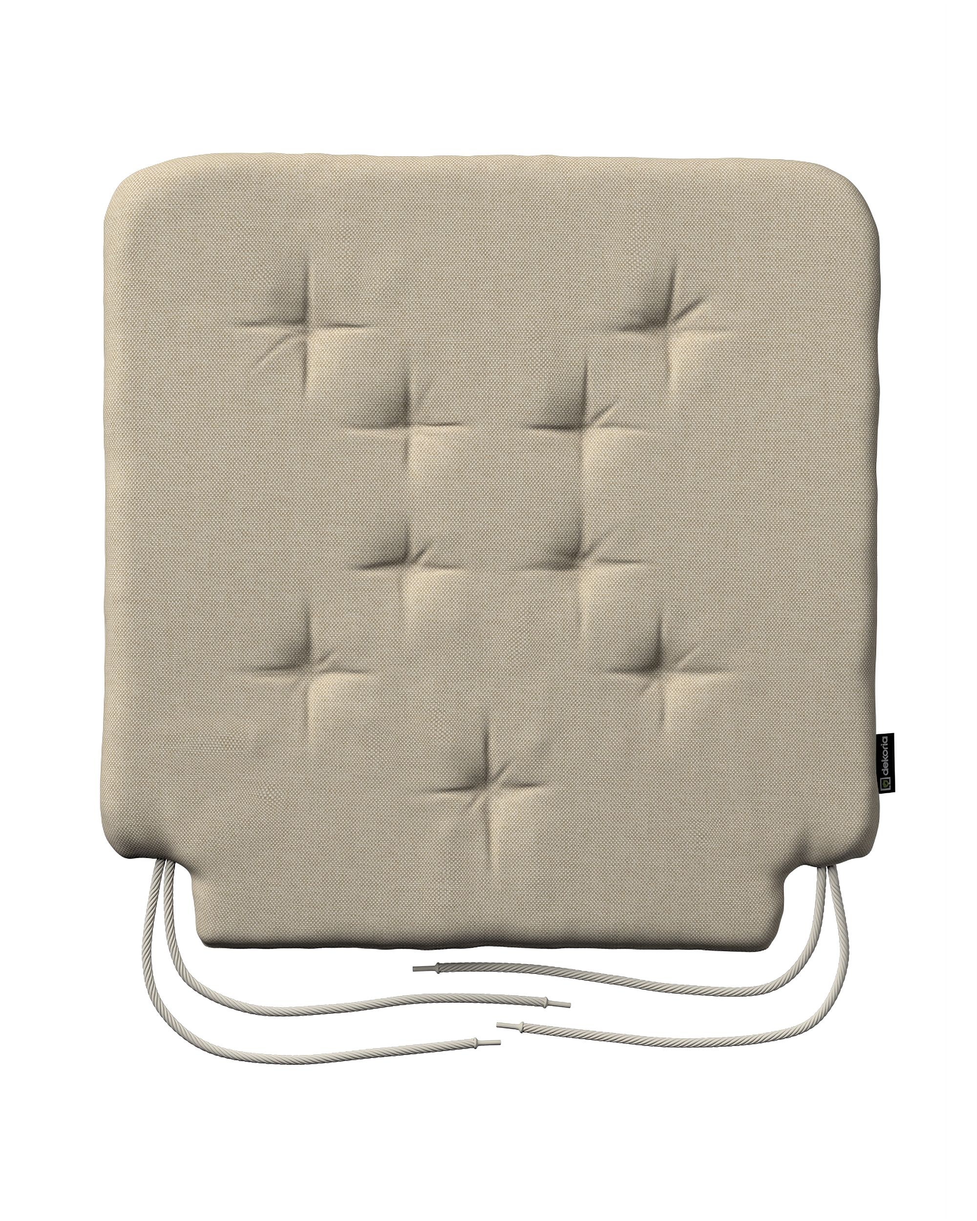 Stuhlkissen Christoph mit Bindeschnur Farbe beige Stoff outdoor, strukturiert