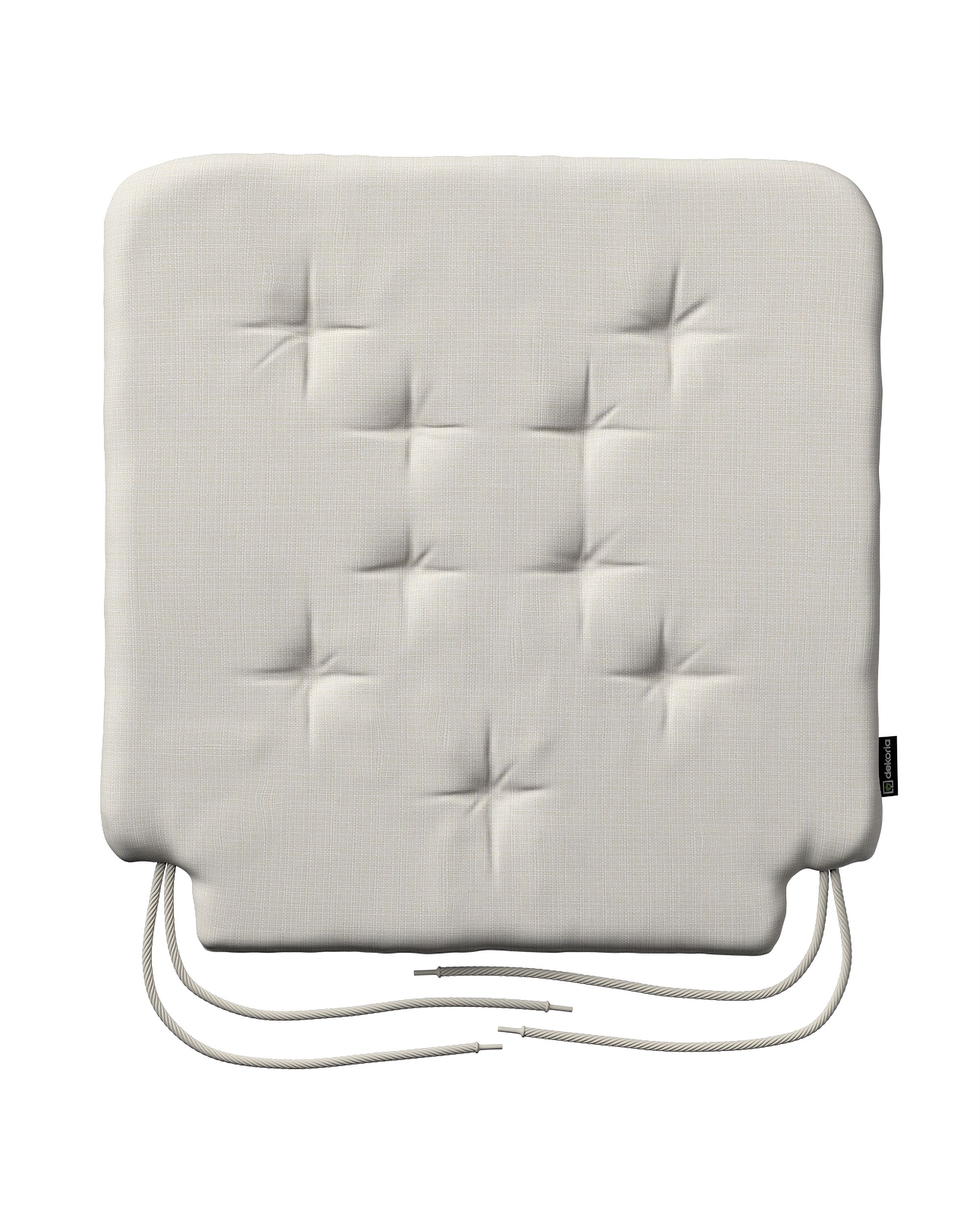 Stuhlkissen Christoph mit Bindeschnur Farbe creme Stoff outdoor, strukturiert