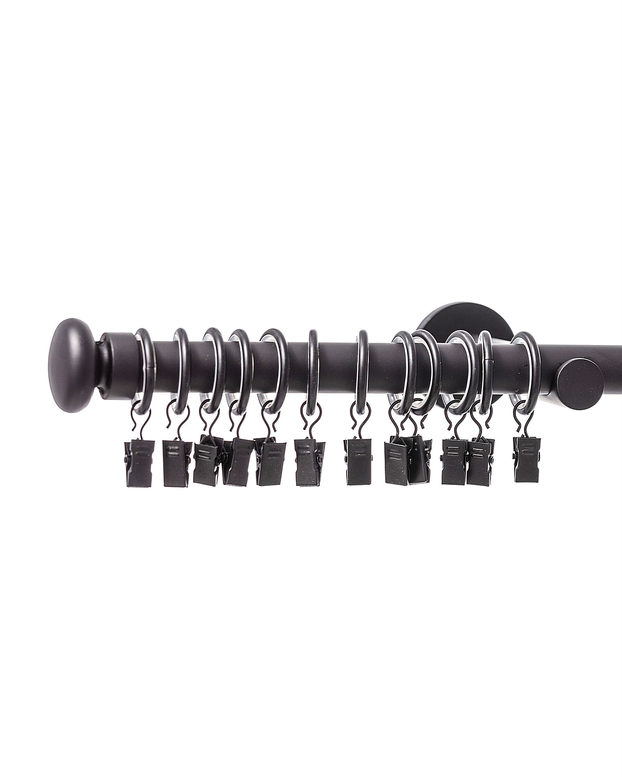 Gardinenstange Modern black matt 160cm (hover)