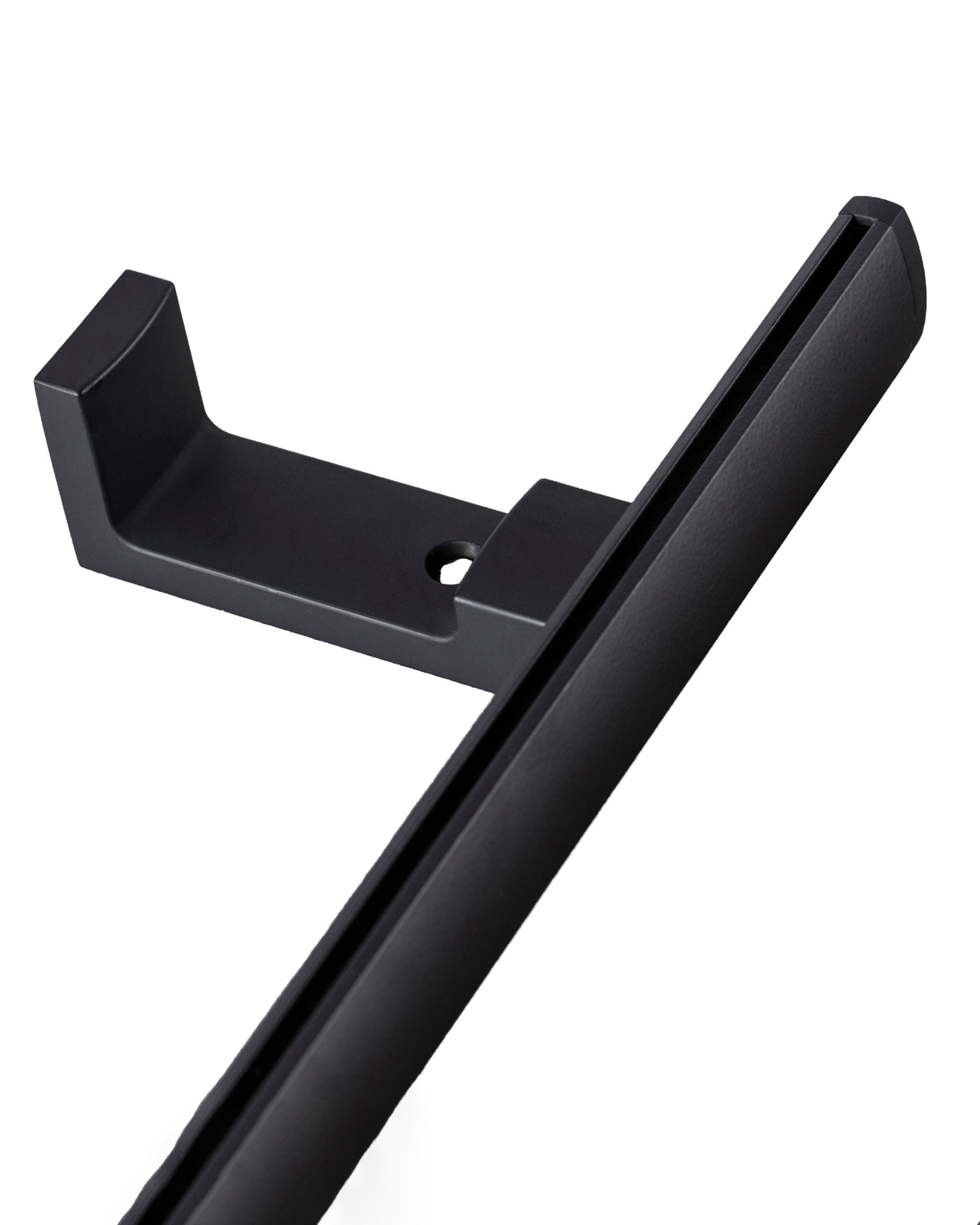 Wandhalterung aus Metall für Gardinenschiene Premium schwarz