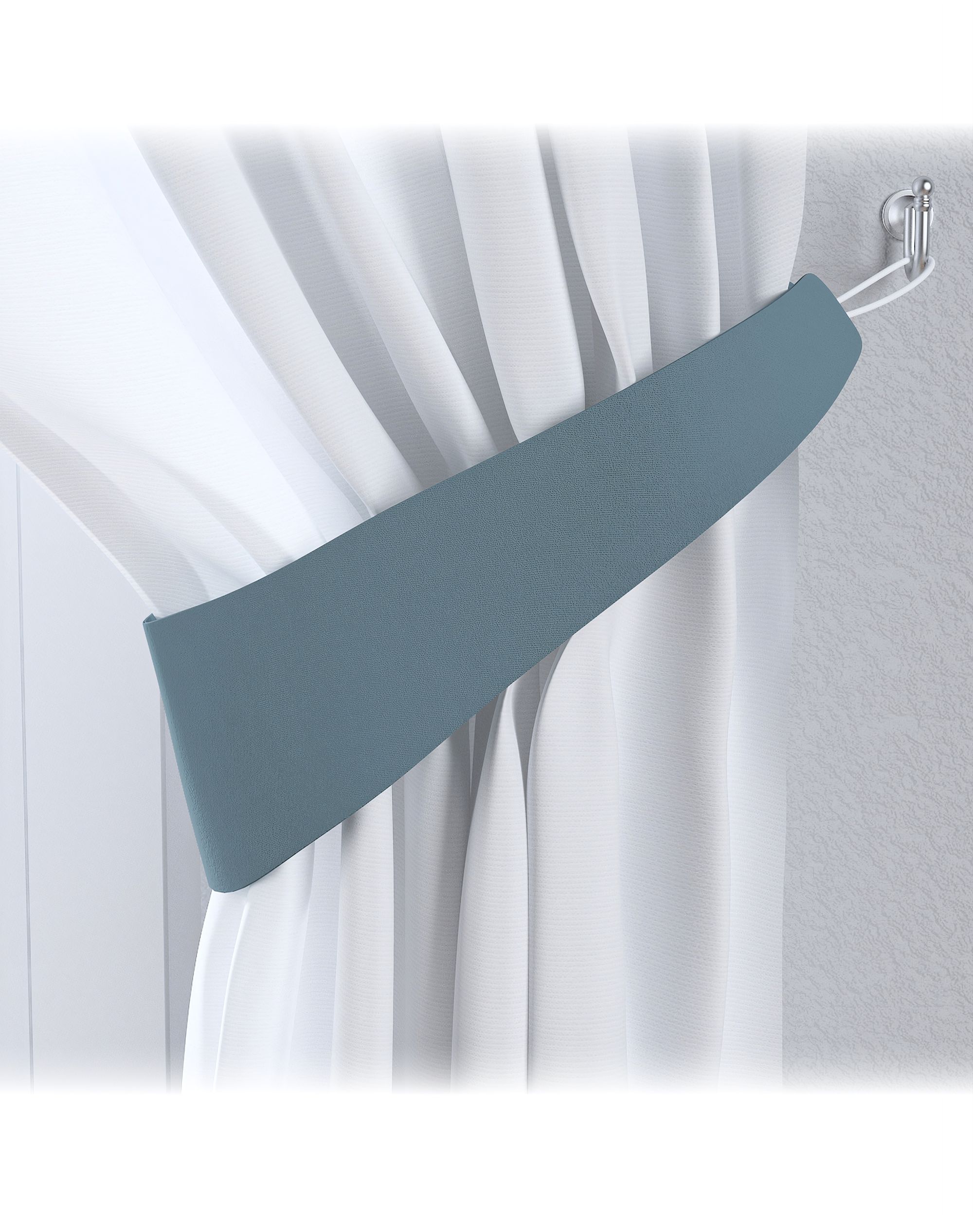 Raffhalter Victoria Farbe blau Stoff verdunkelnd