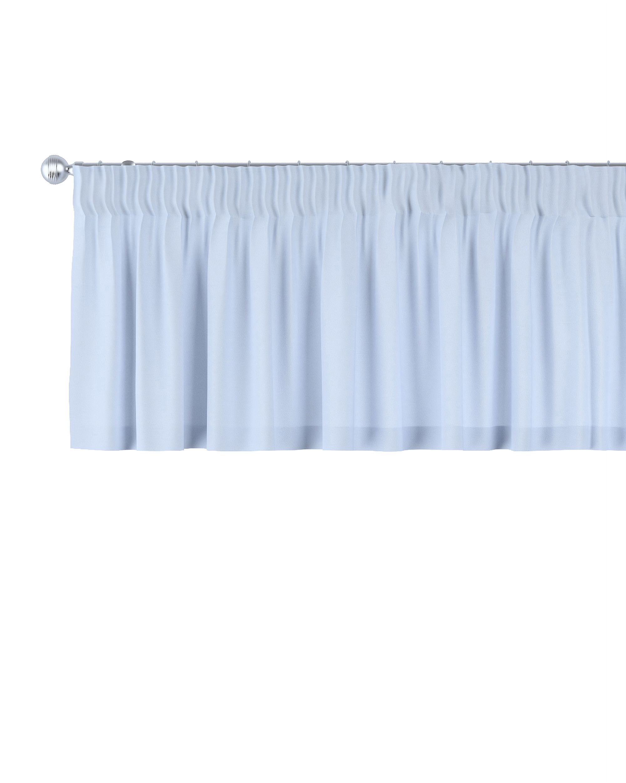 Kurzgardine mit Kräuselband Farbe blau